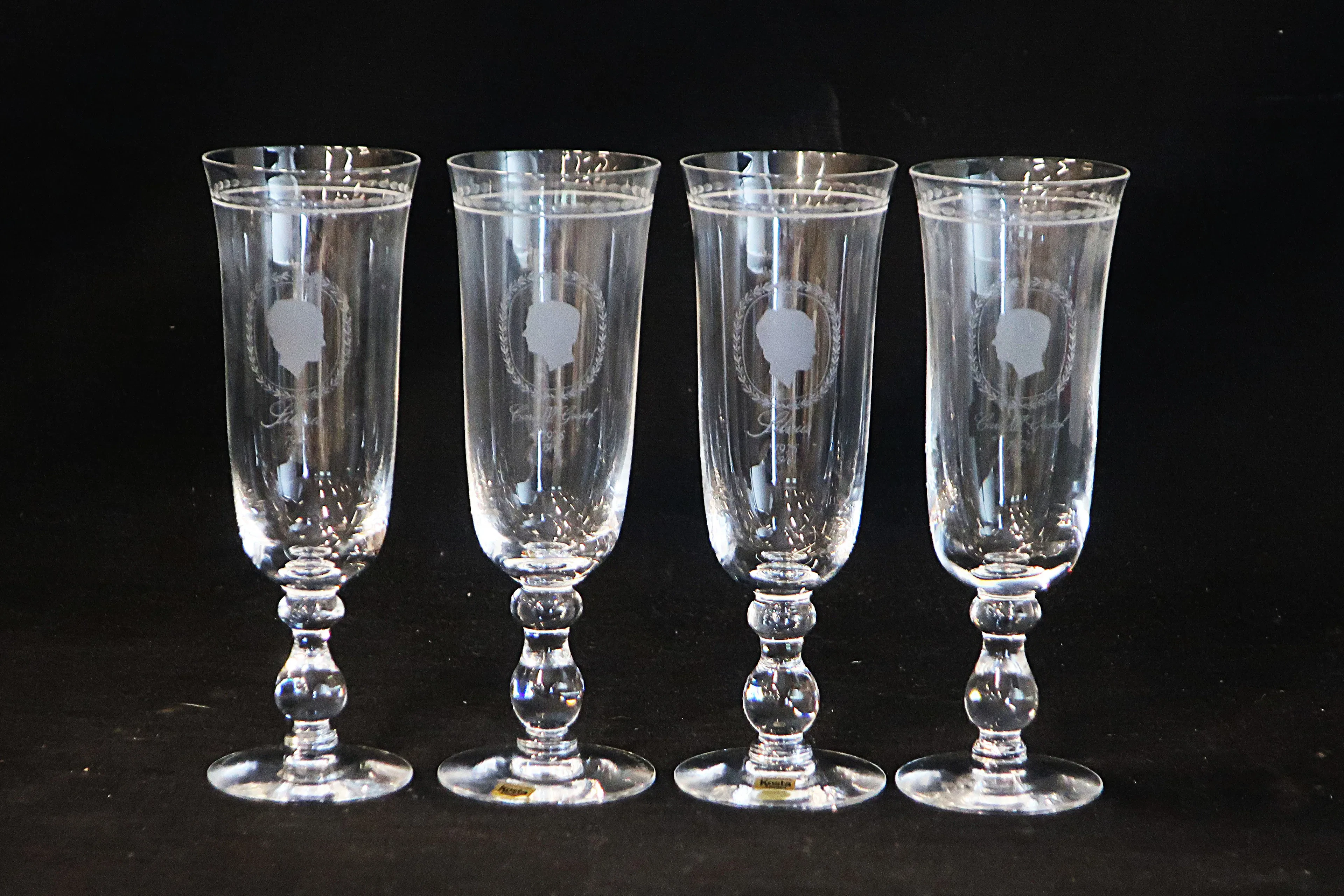 CHAMPAGNGLAS. 2 PAR. FRITZ KALLENBERG