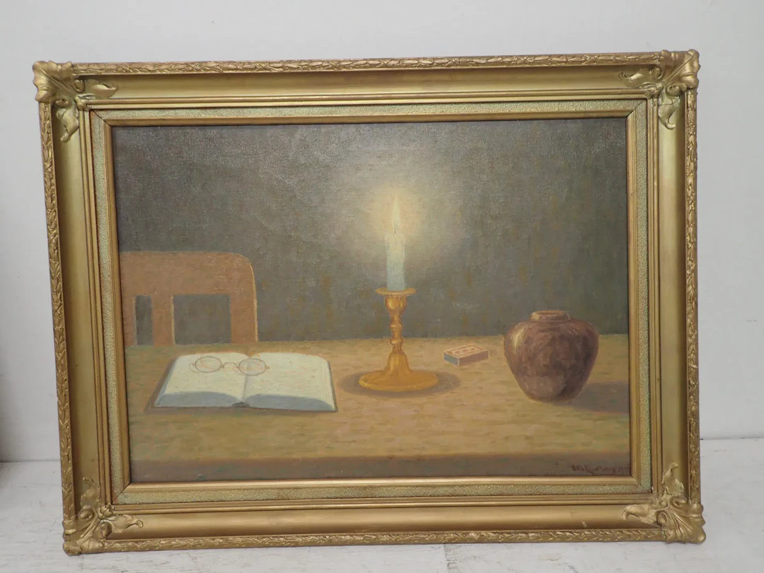 Otto Lindberg 1937 duk 48x68cm