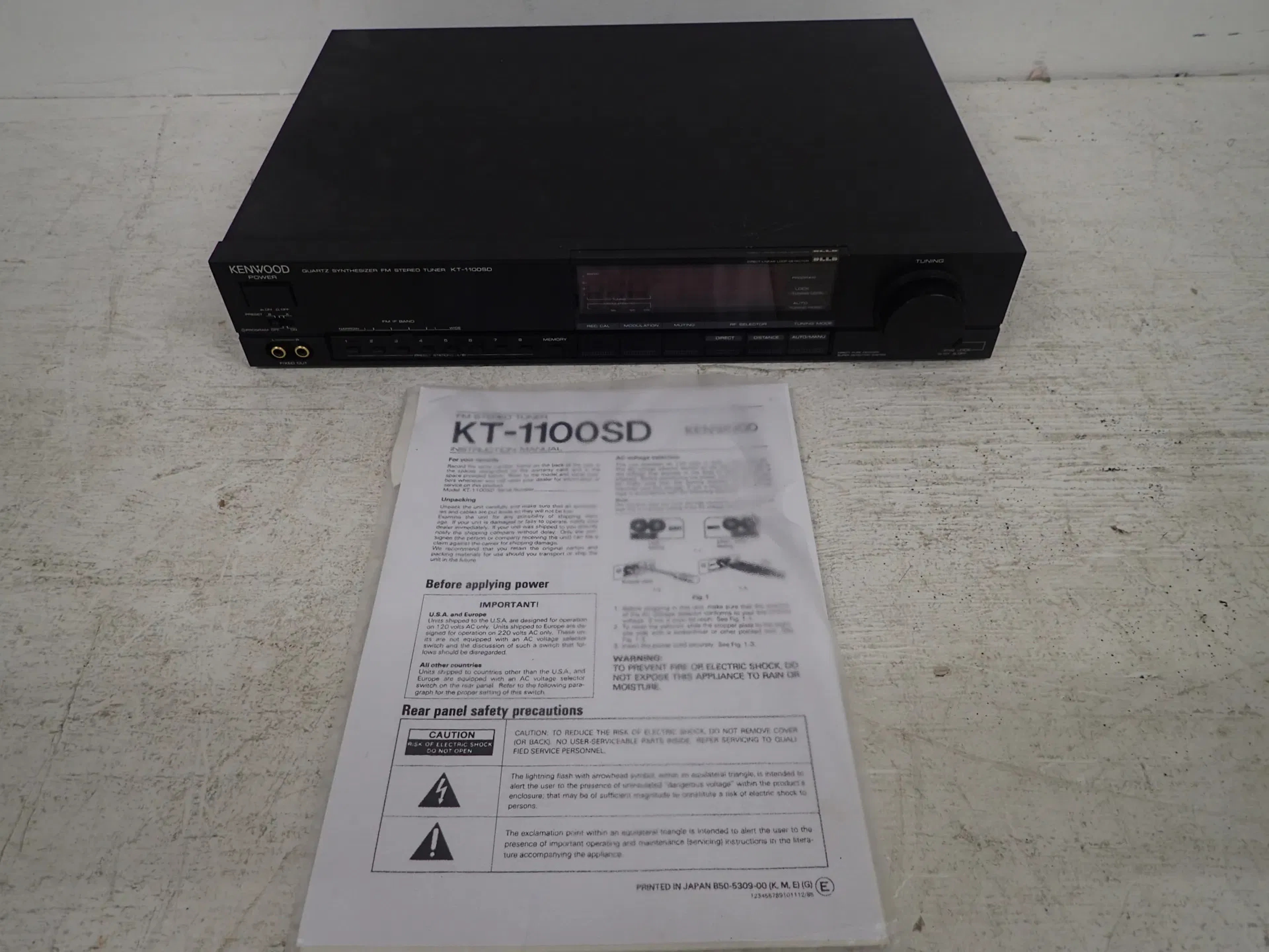 Tuner "Kenwood KT1100SD"