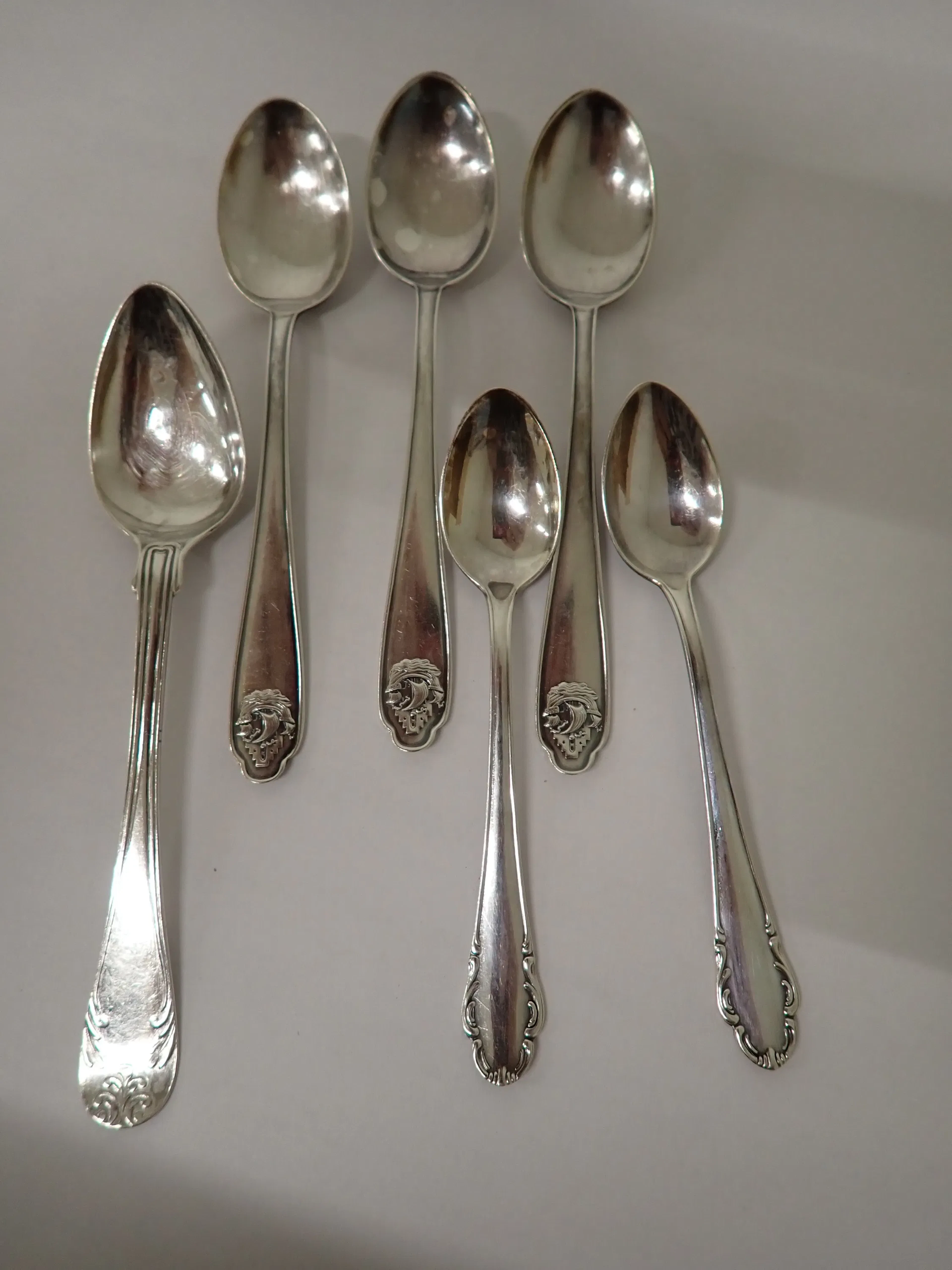 6 st KAFFESKEDAR i Silver