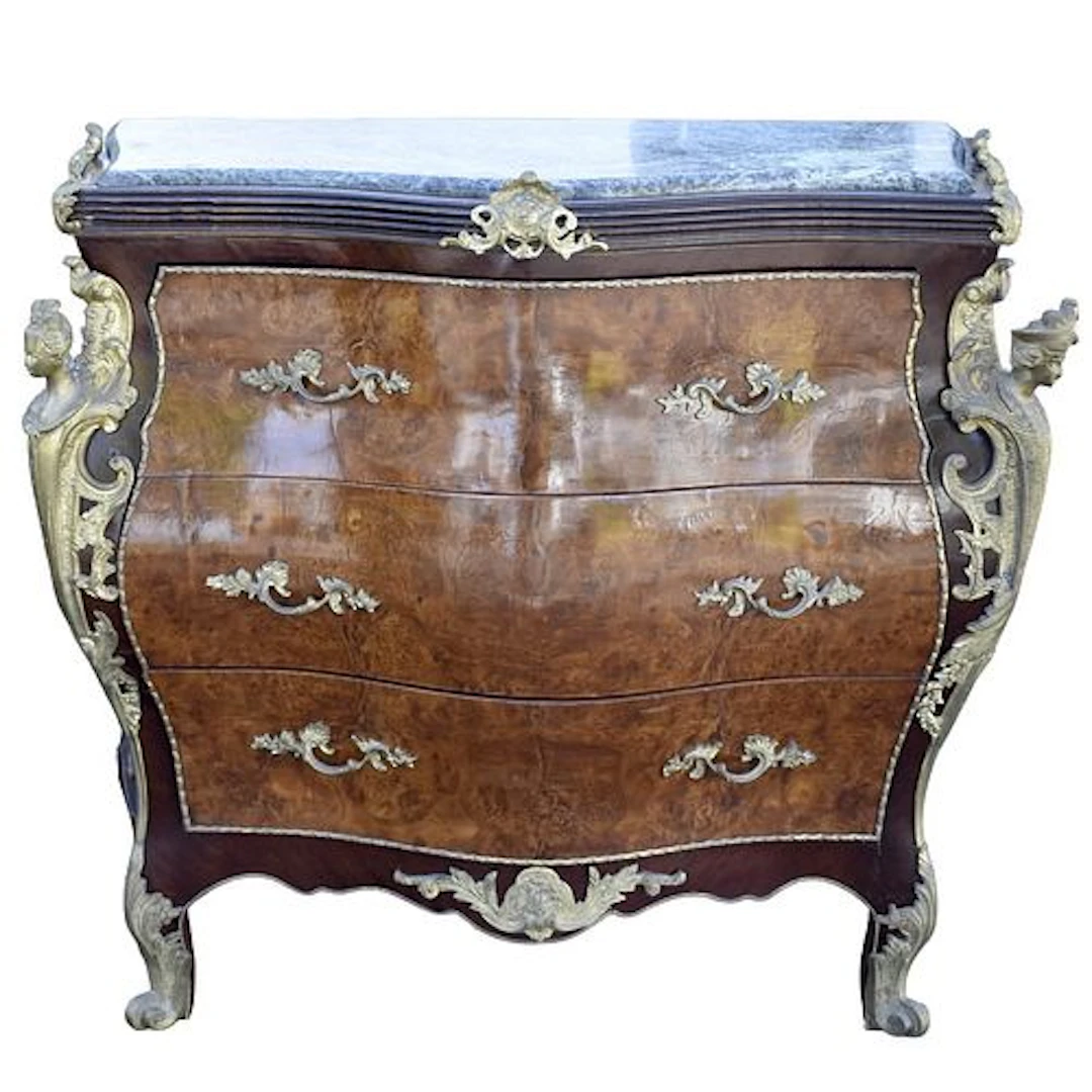 Vintage Marble Top Chest