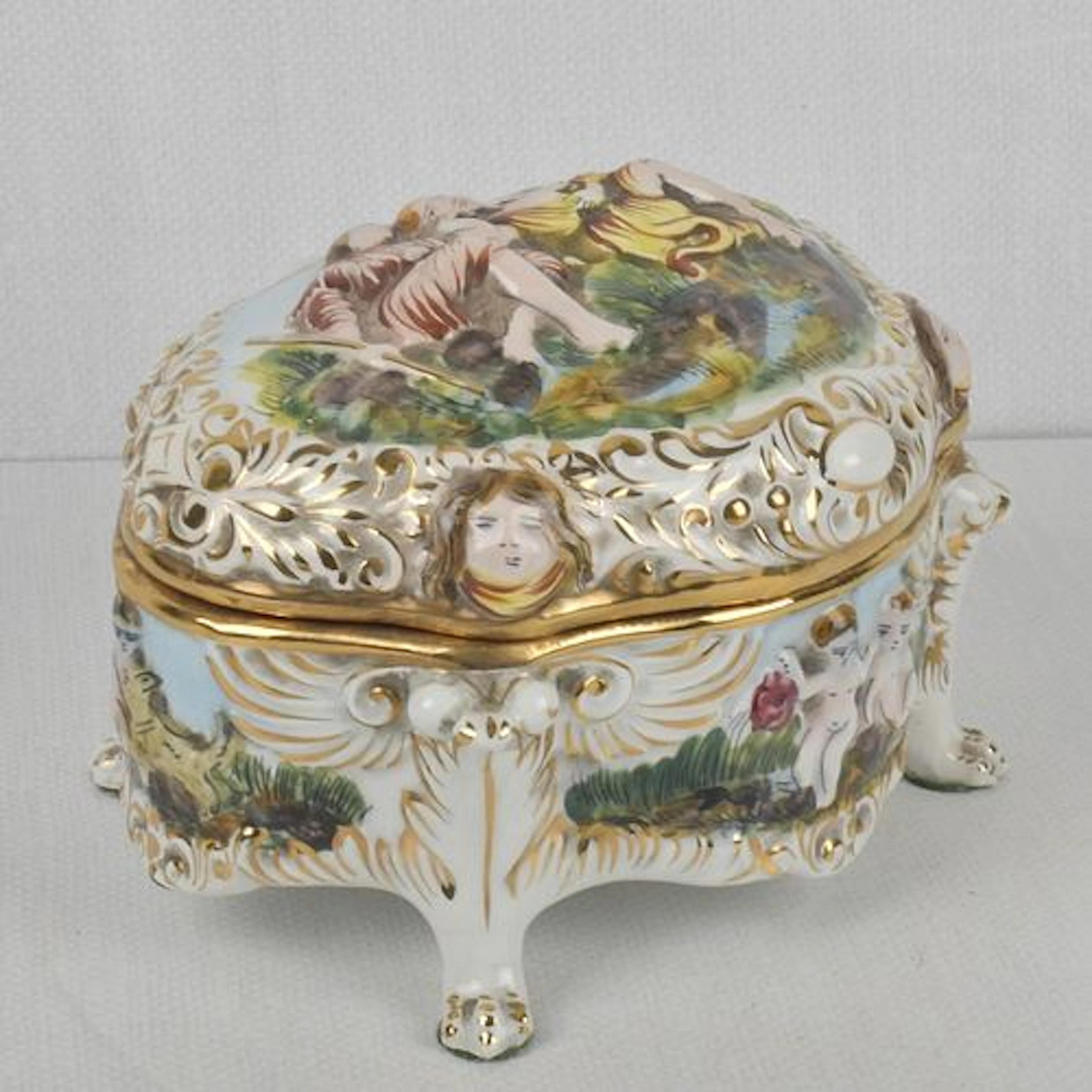 Vintage Italian Capodimonte Box