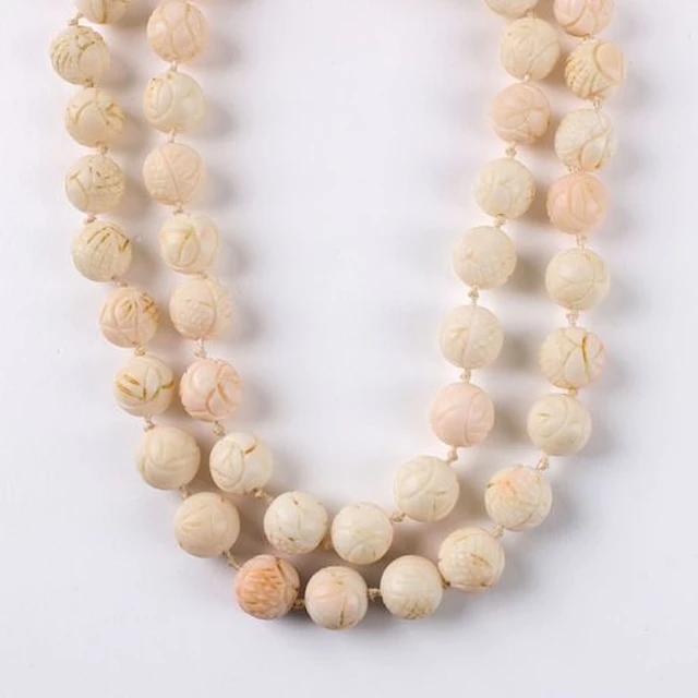 Angel Skin Coral and 14K Necklace