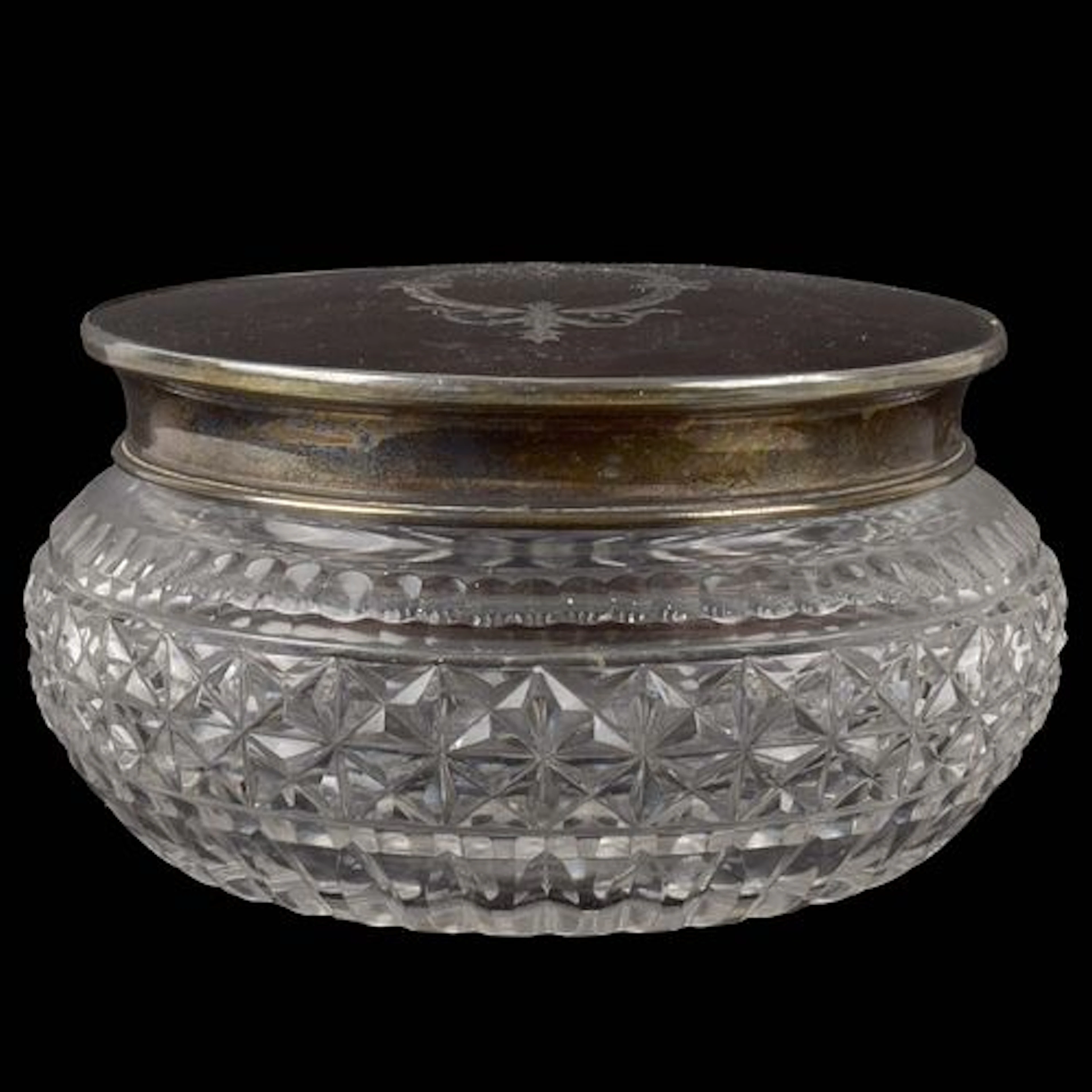 Edwardian Sterling Silver Dresser Jar