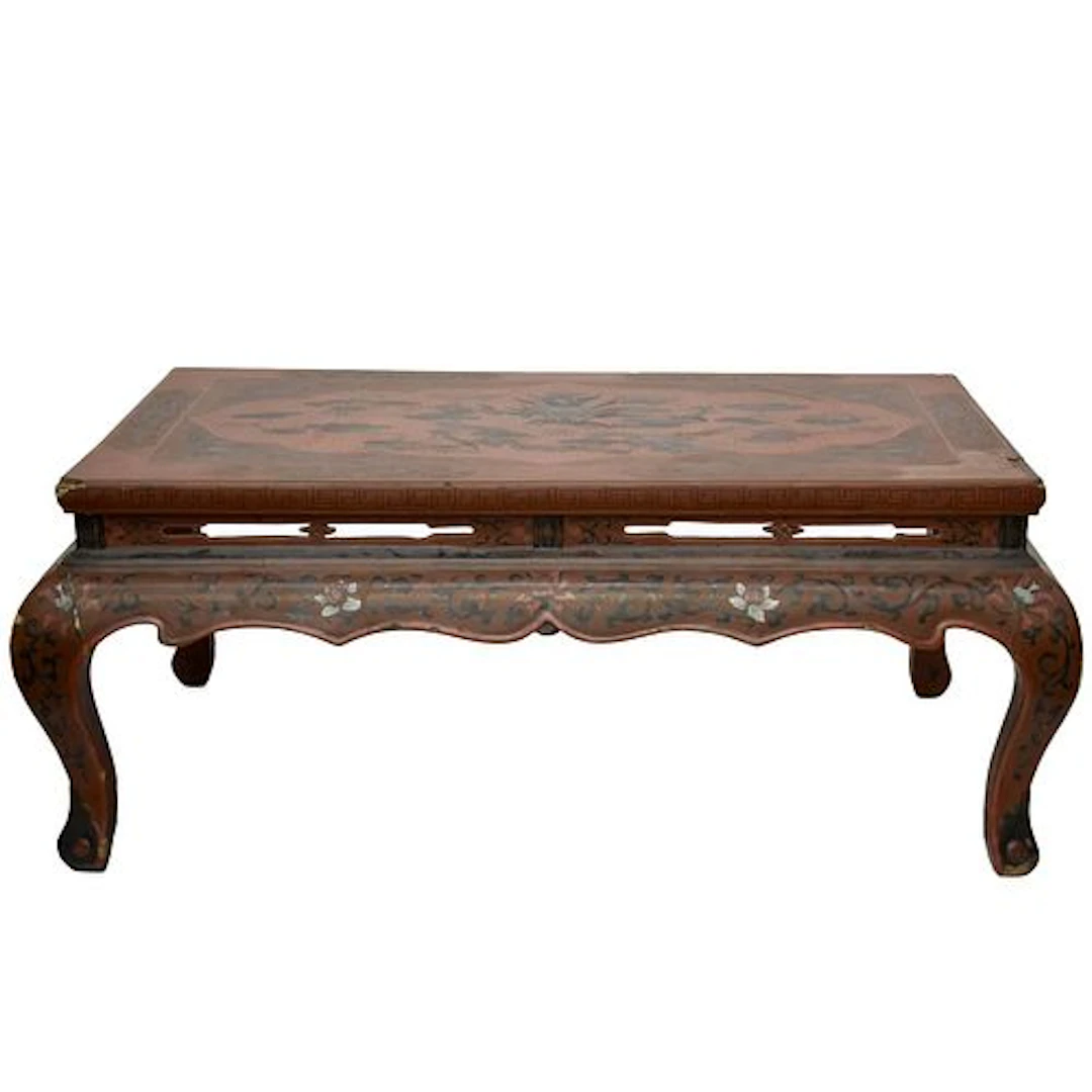 Chinese Red Lacquered Table