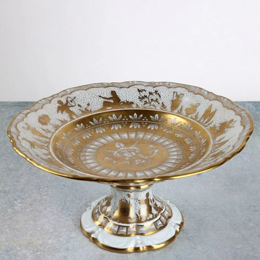Tiffany & Co Hand Painted Compote