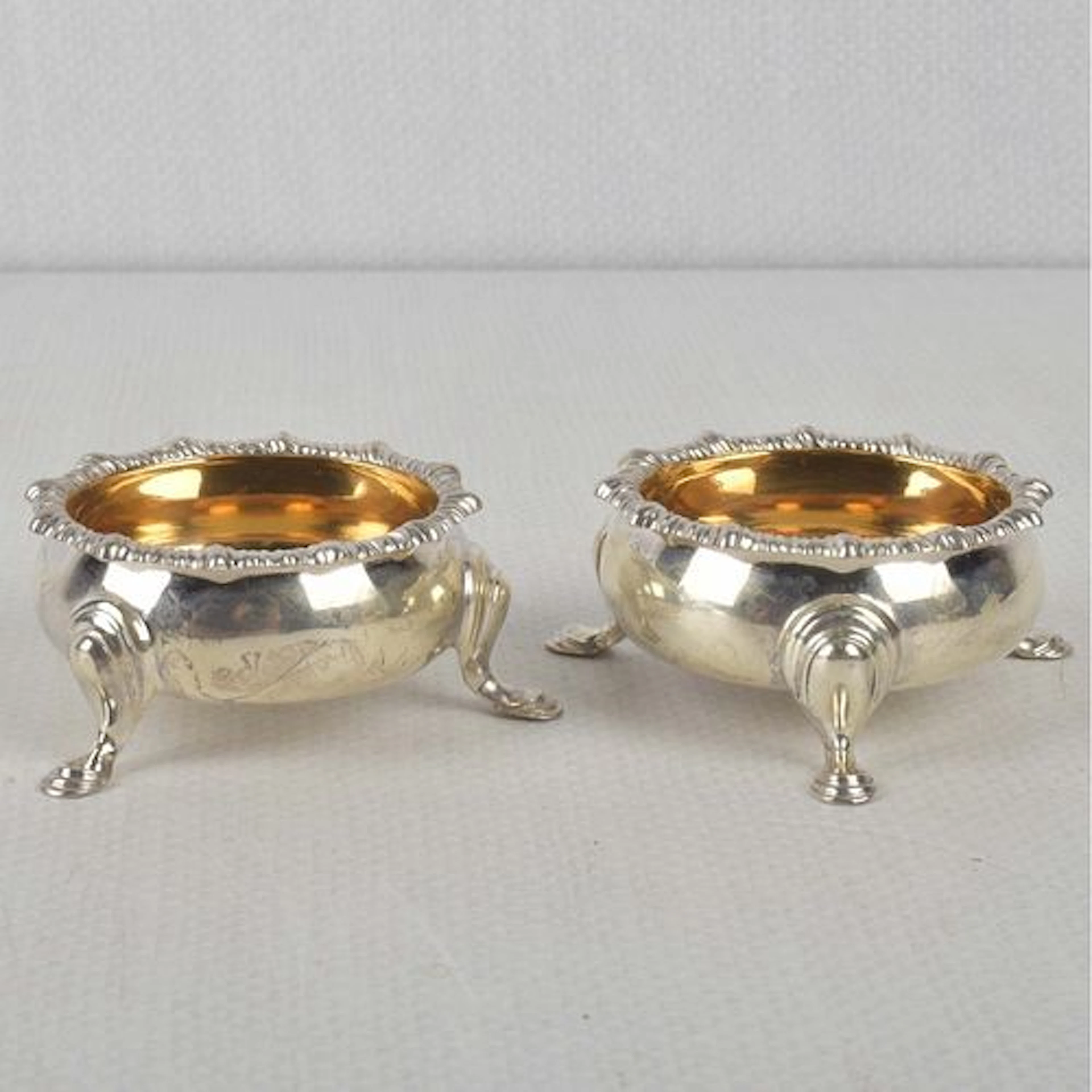 English Sterling Silver Salts