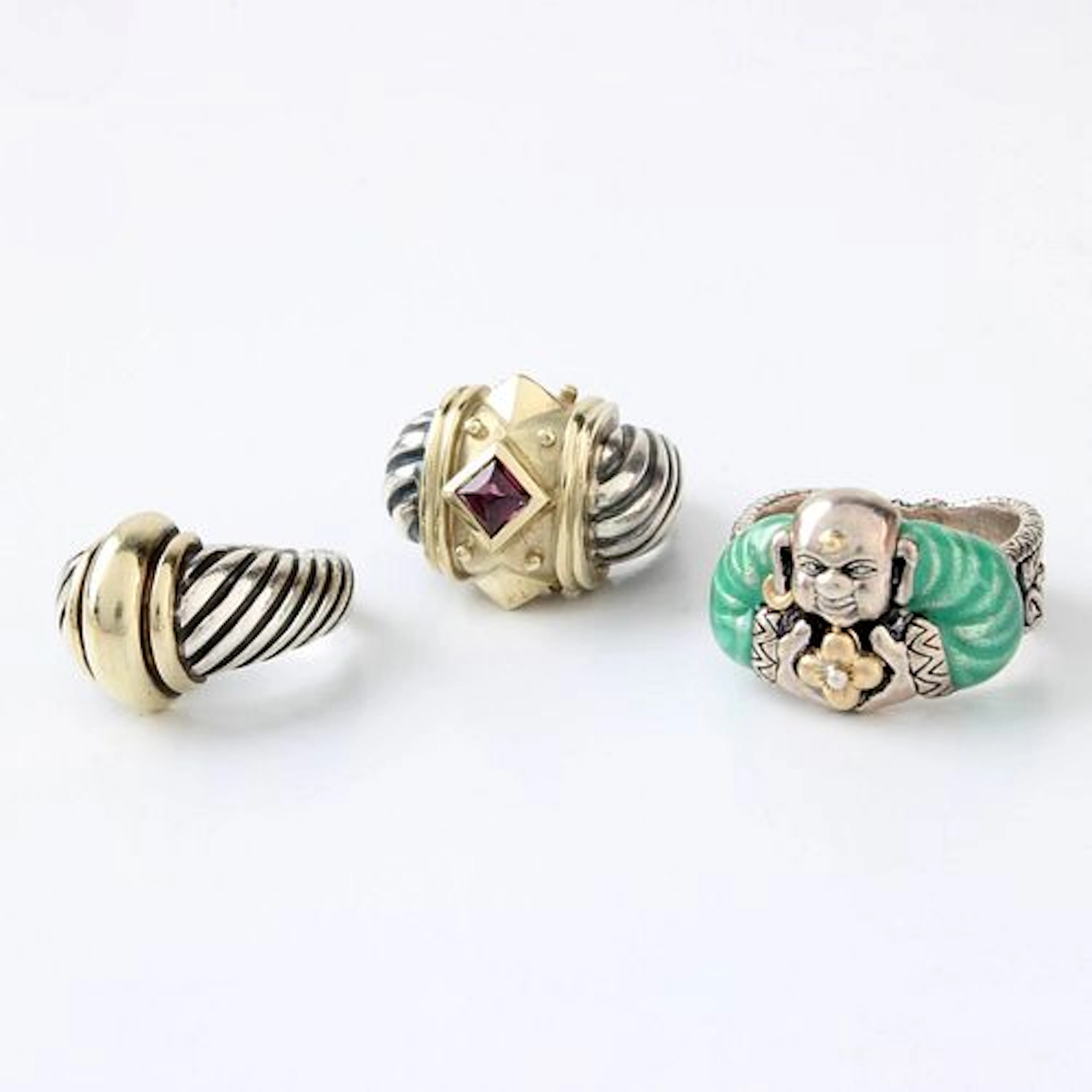 Sterling and Gold Rings