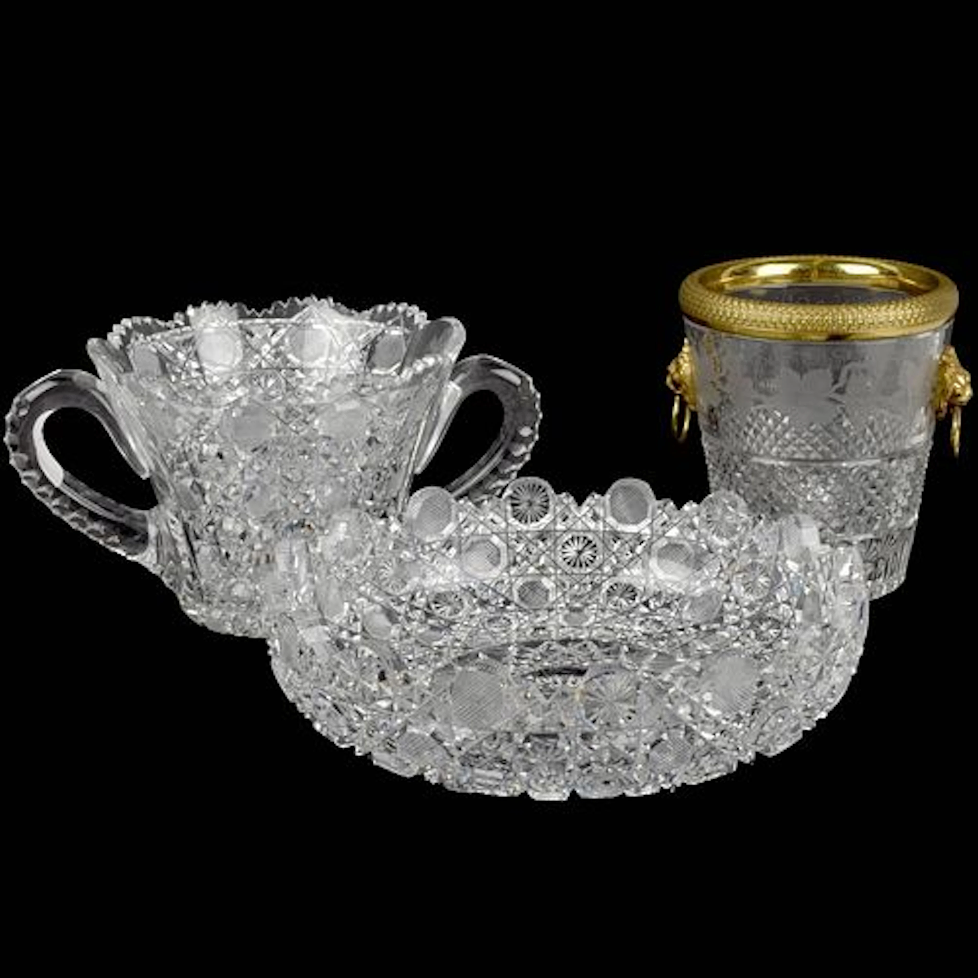 Vintage Cut Crystal Pieces