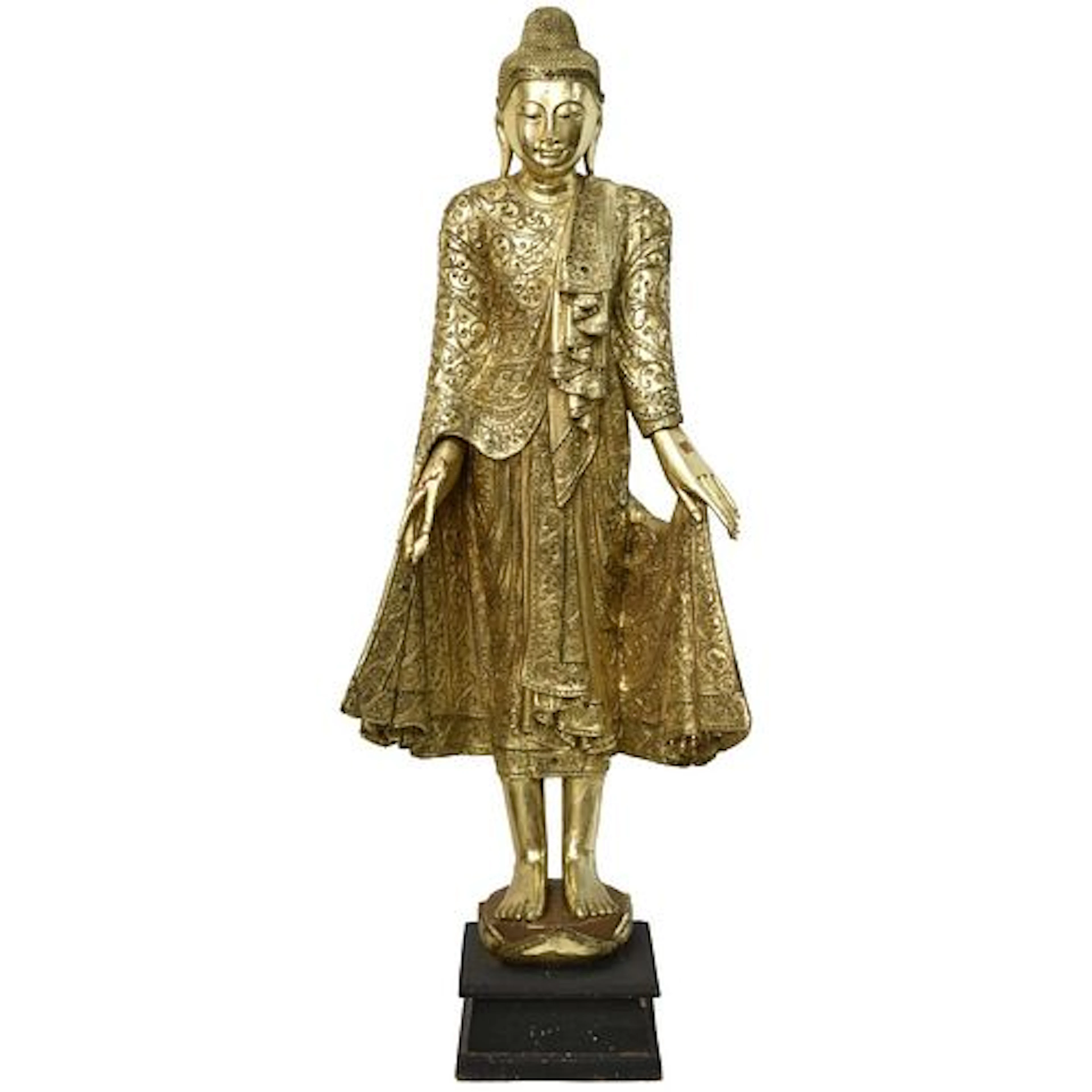 Large Burmese Gilt Buddah