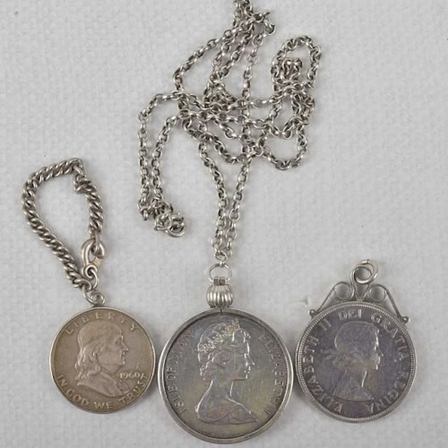 Silver Coin Pendants