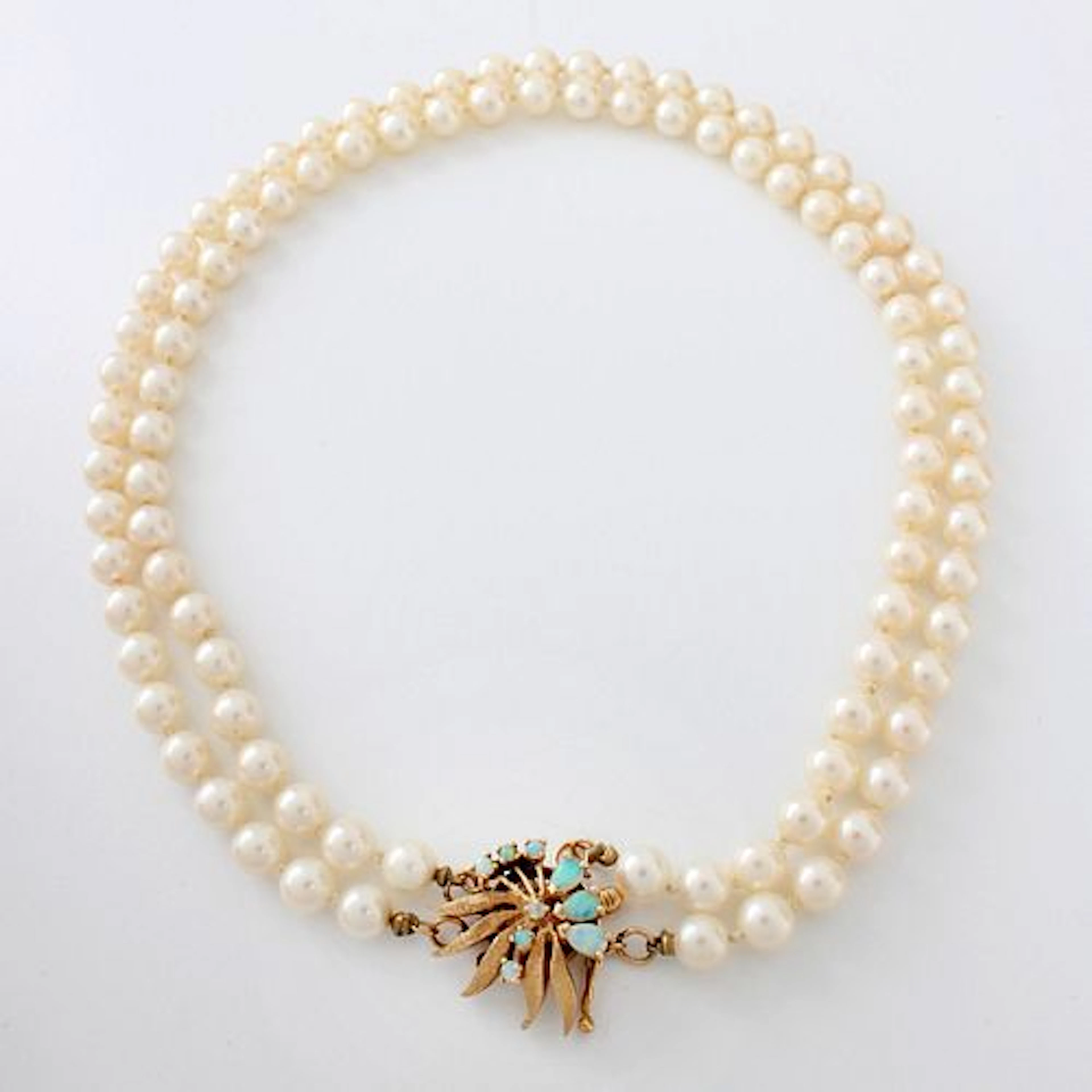 Pearl, Opal and 14K Necklace