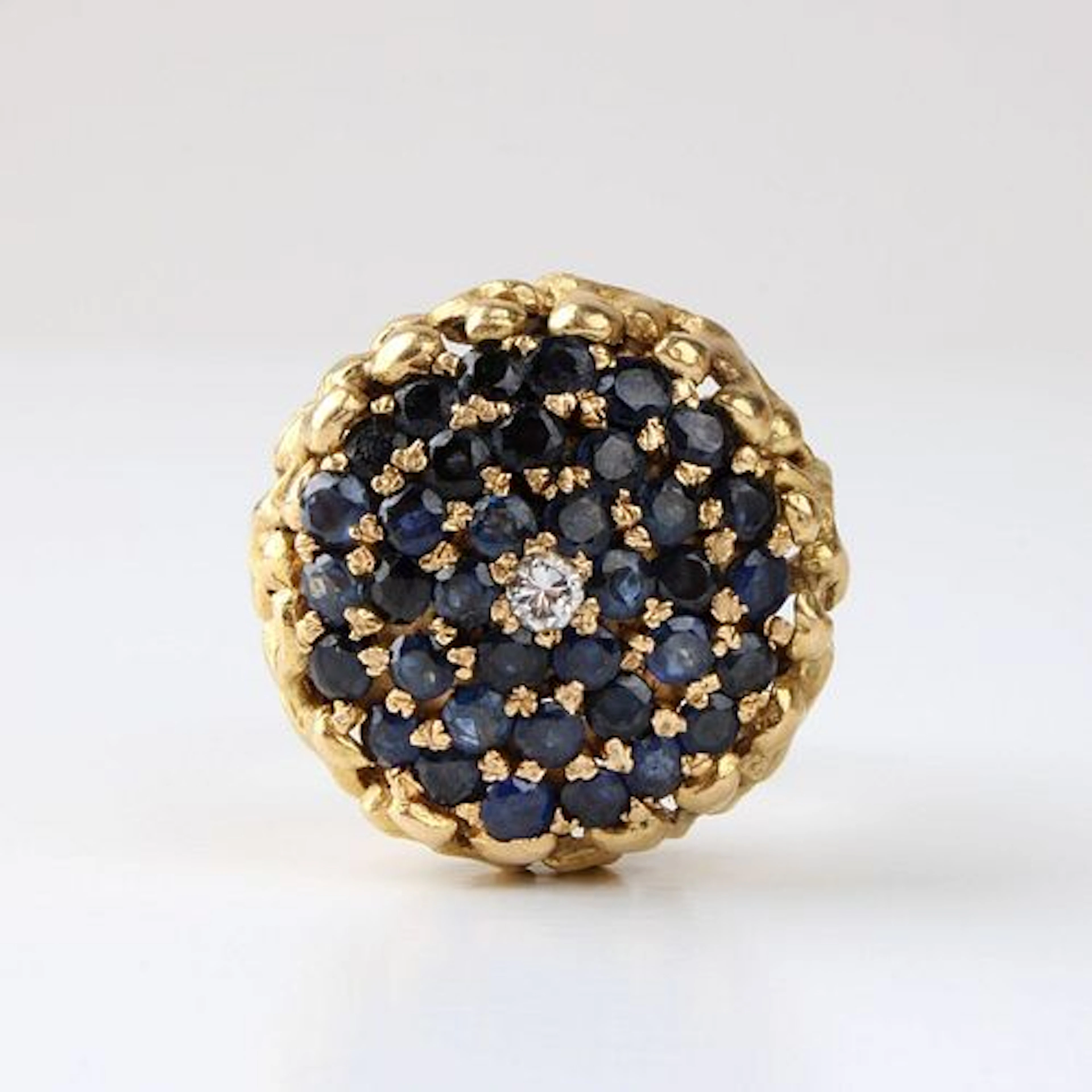 Sapphire, Diamond and 18K Ring