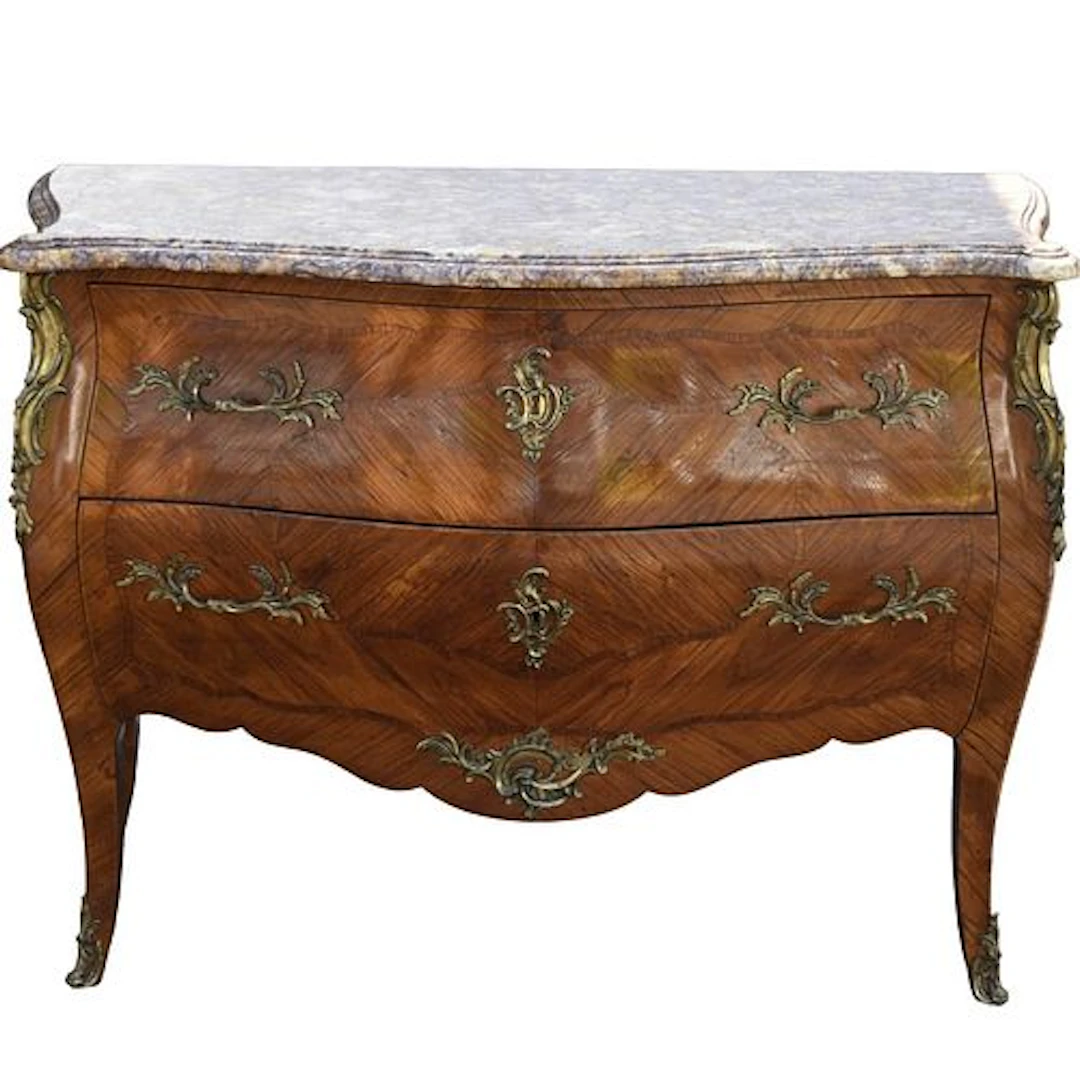 Louis XVI Style Marble Top Commode