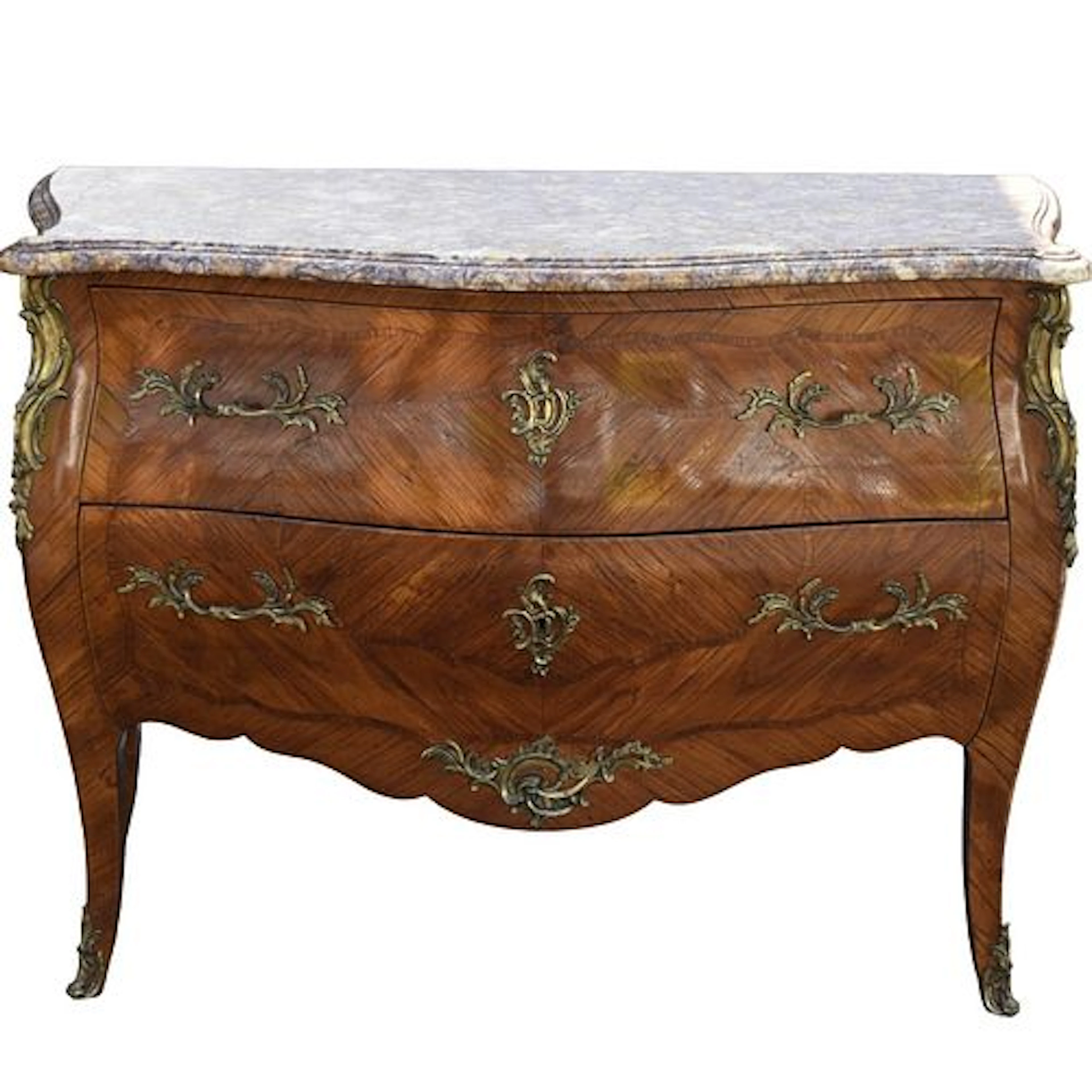 Louis XVI Style Marble Top Commode