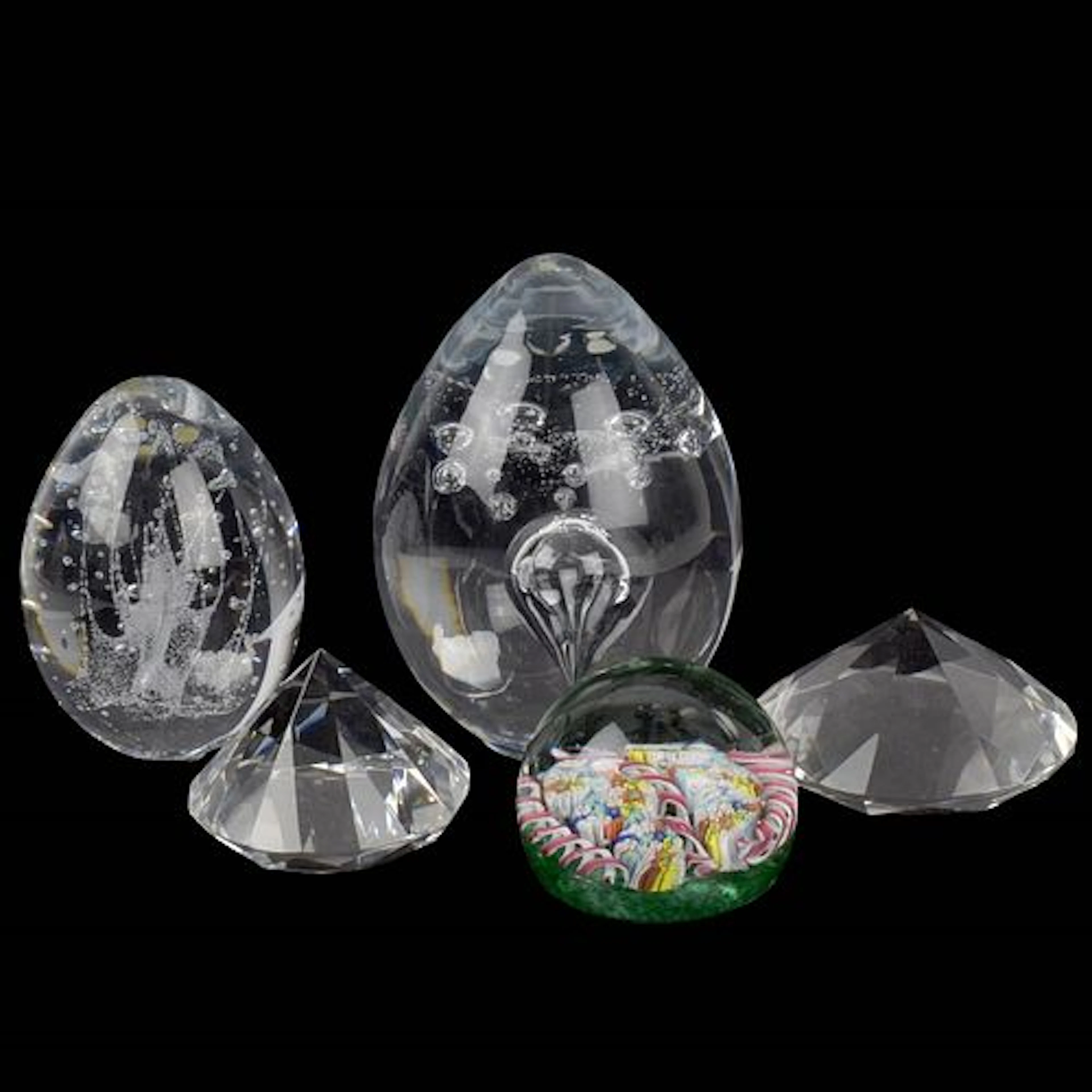 Collection of Art Glass Paperweights