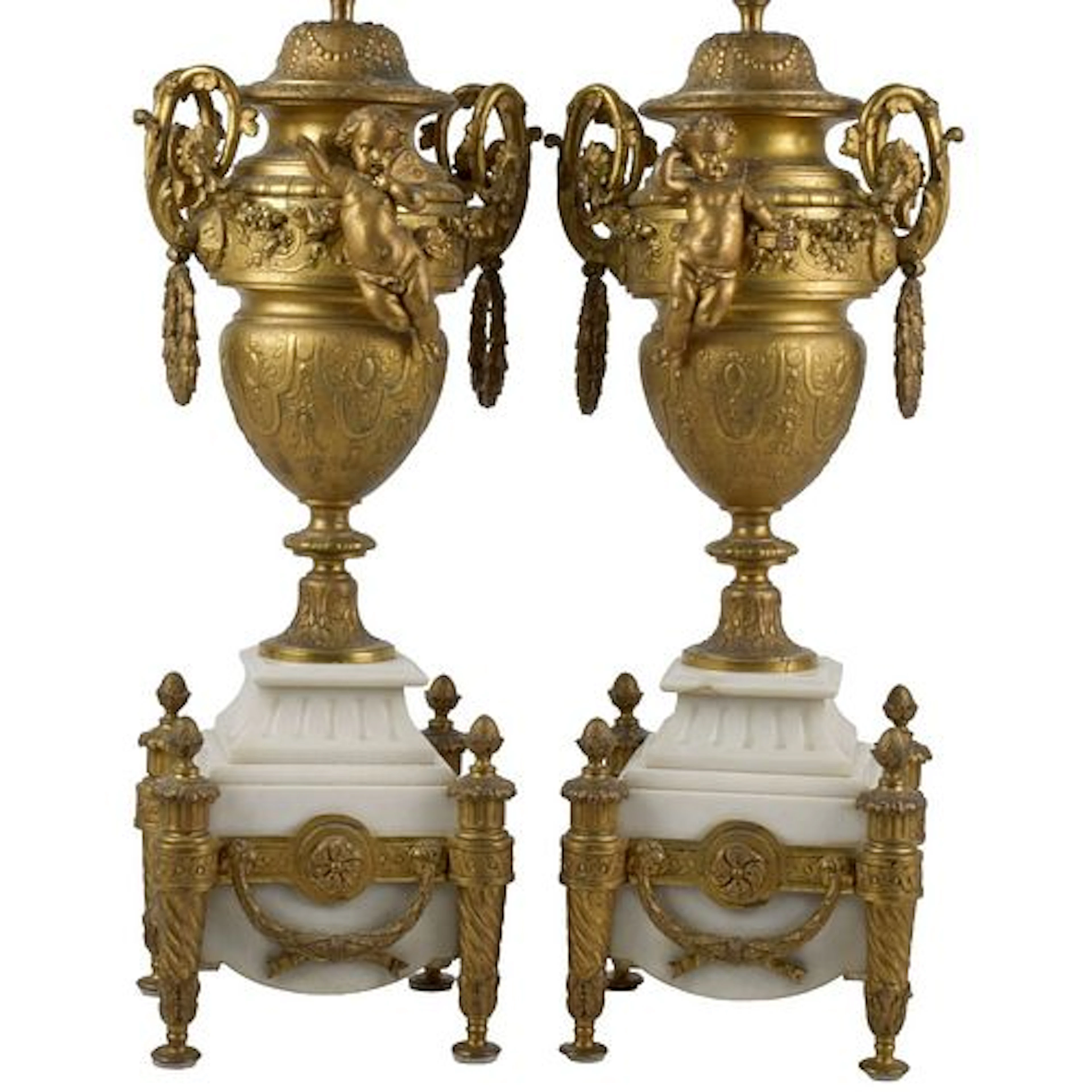 Antique French Neo-classical Lamps