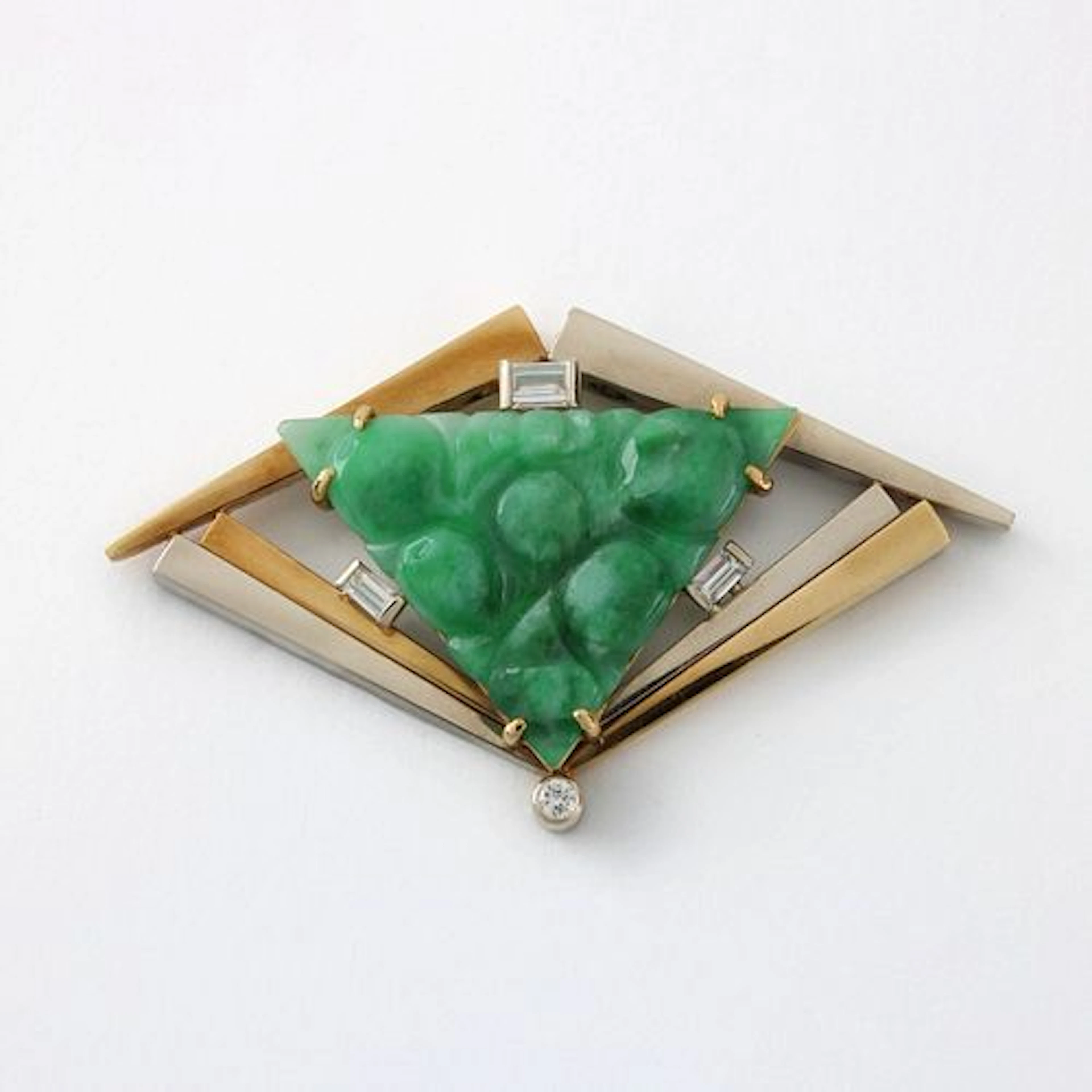 Wachler Jade, Diamond and 18K Pendant