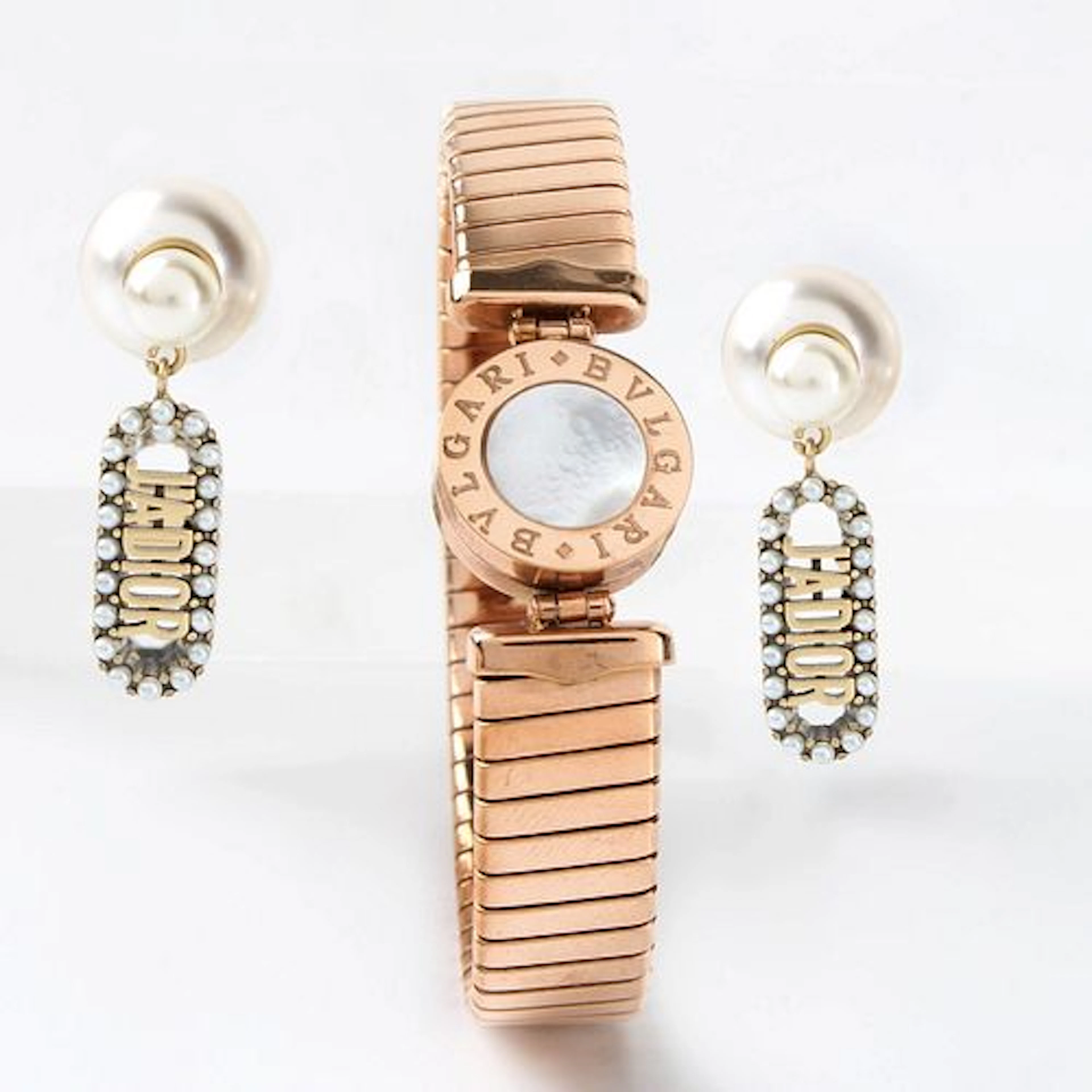 Clone Bulgari Bracelet & Dior Earrings