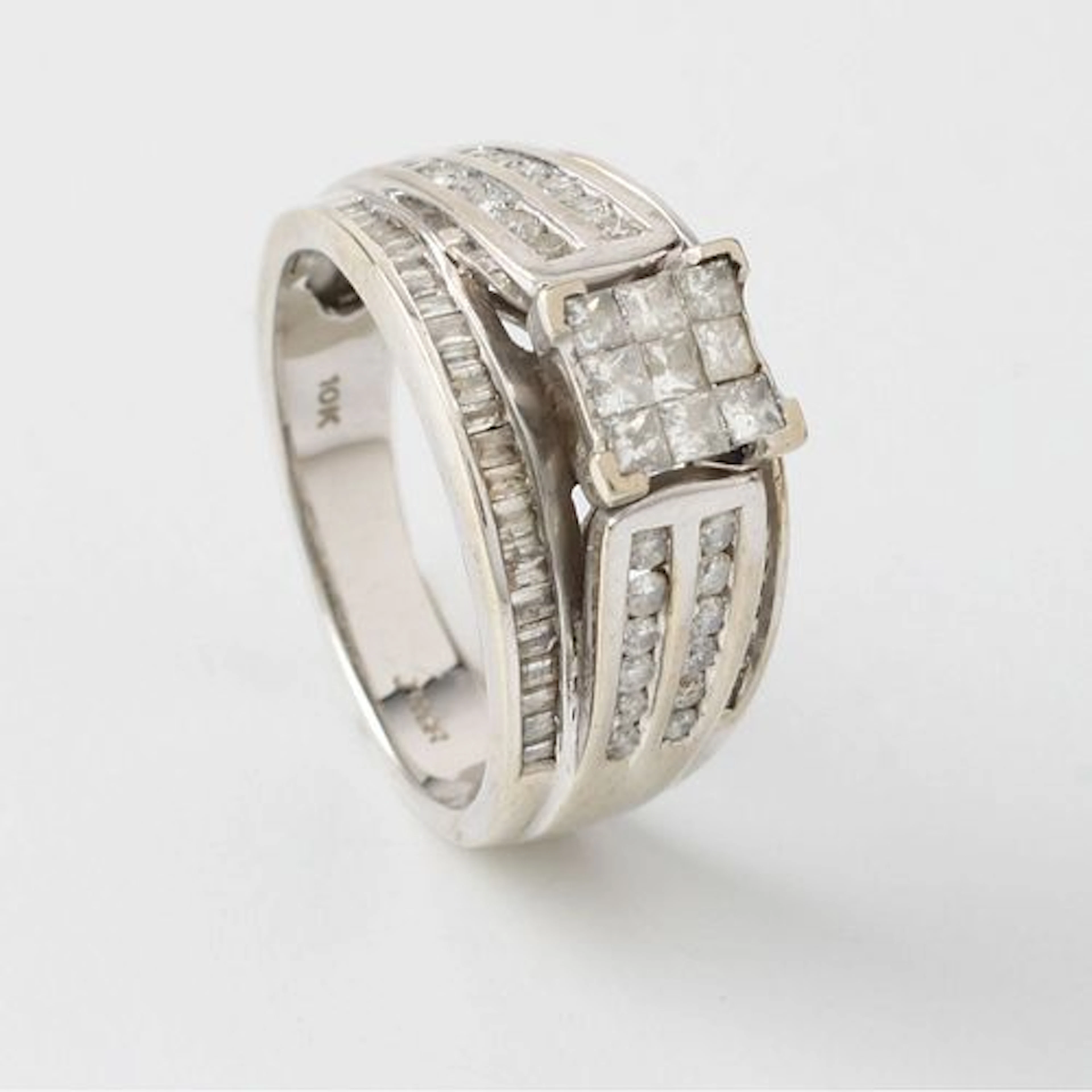 Diamond and 10K Ring