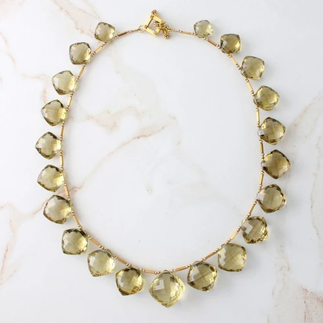 Citrine and 18K Necklace