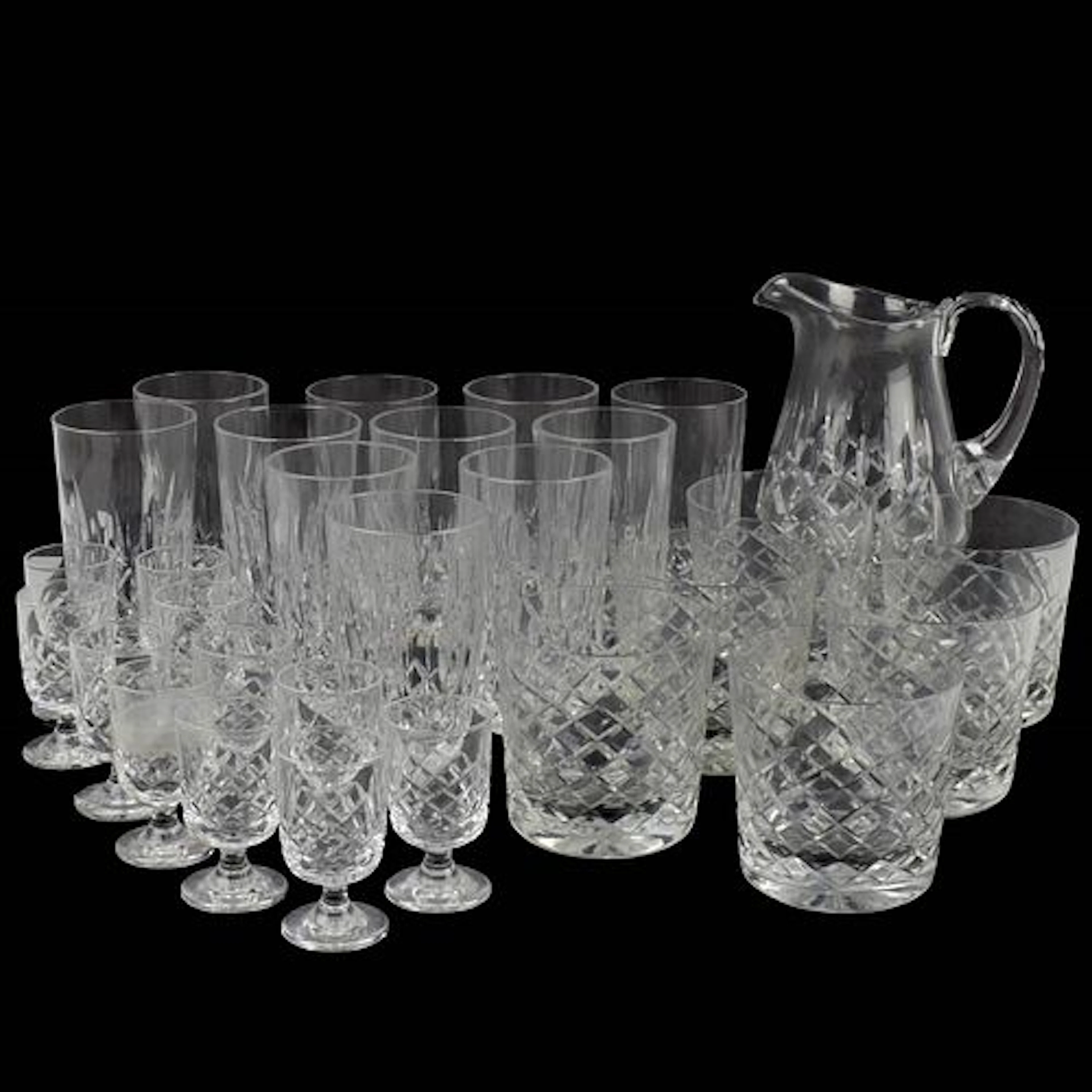 Vintage Irish Rose Crystal Glassware