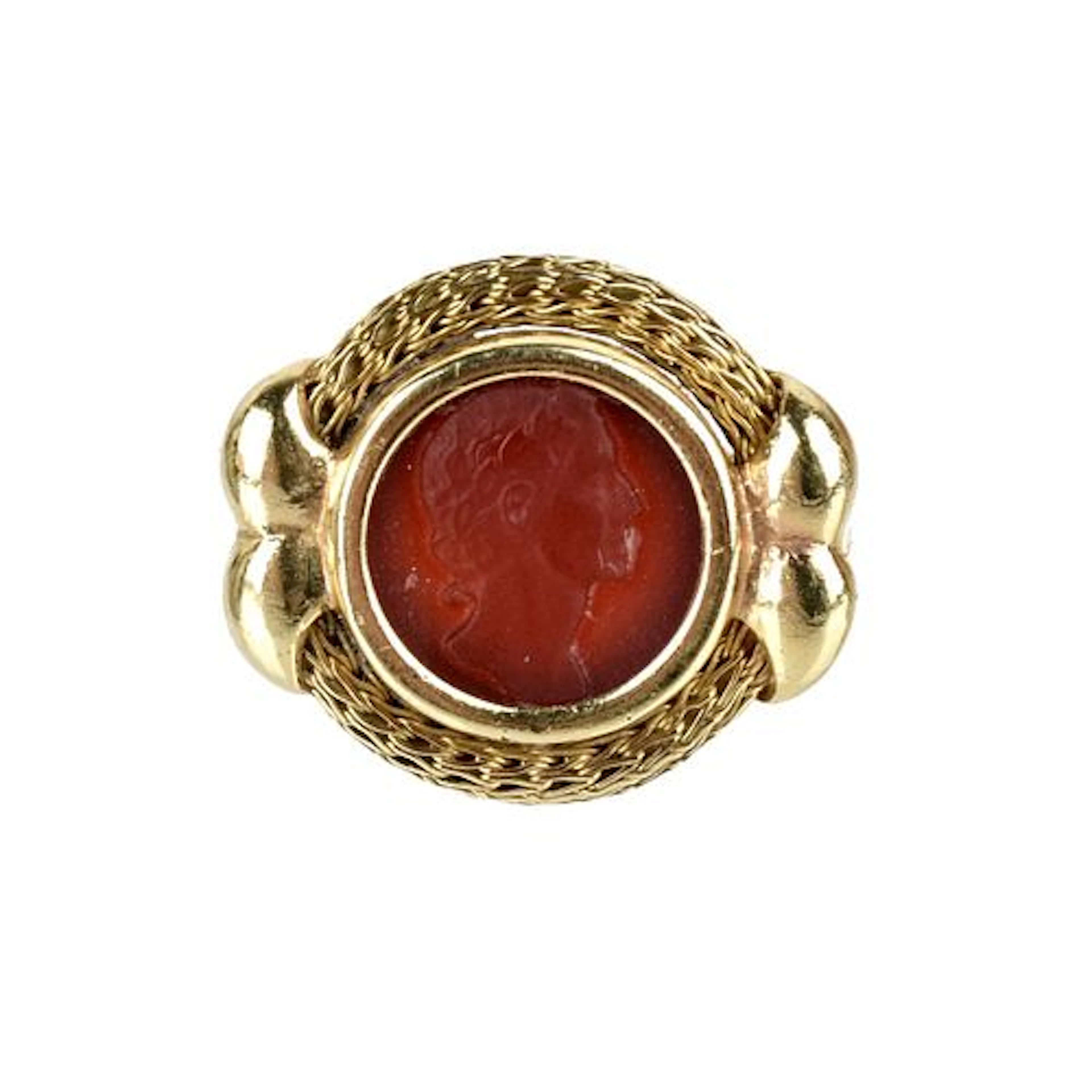Carnelian and 14K Ring