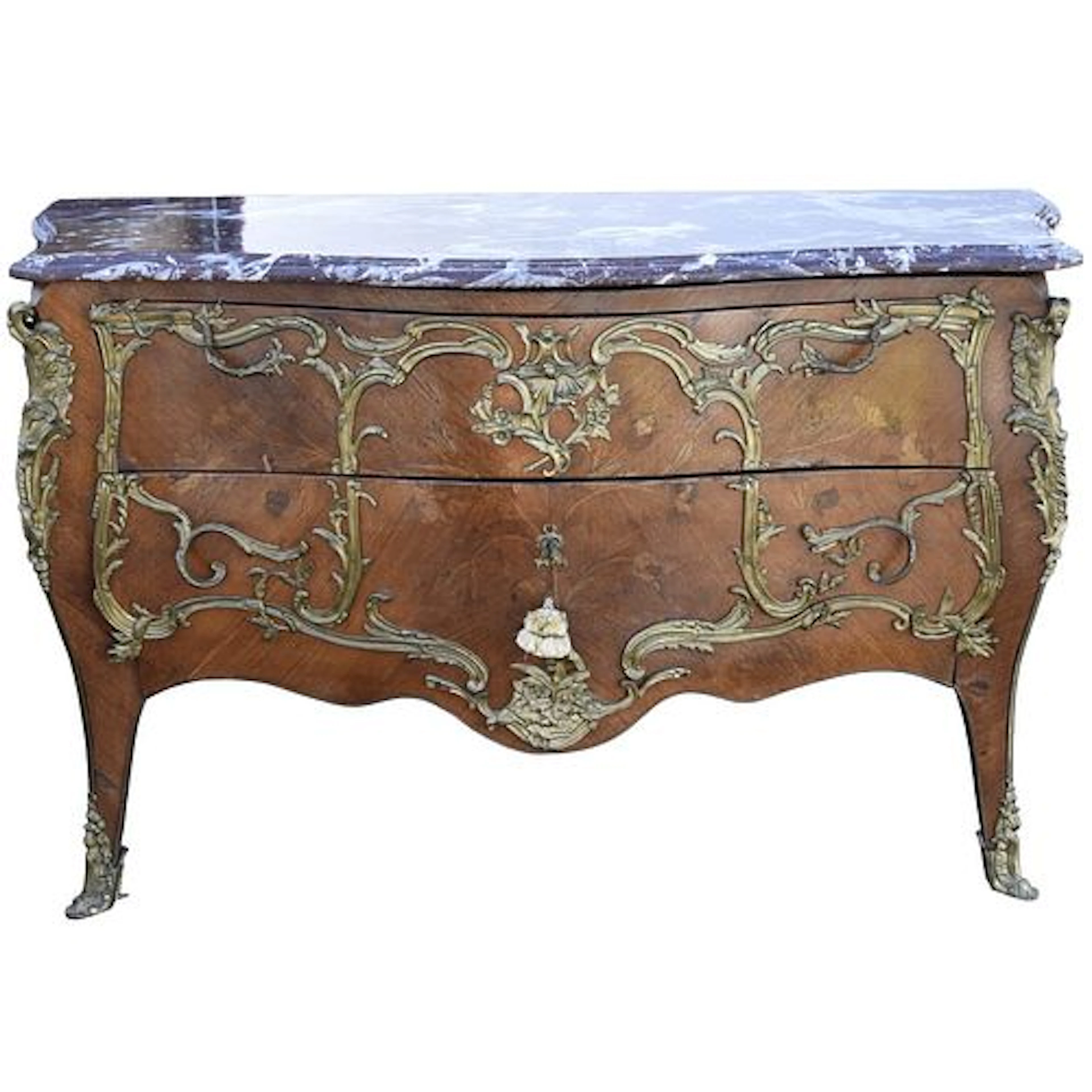 Antique French Marble Top Commode