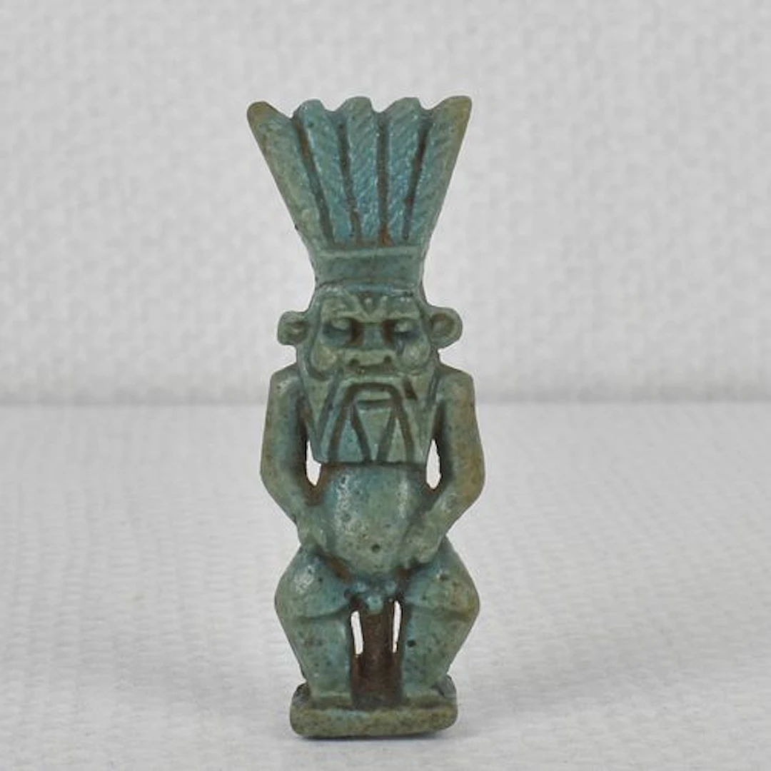 Ancient "Bes" Potted Figurine
