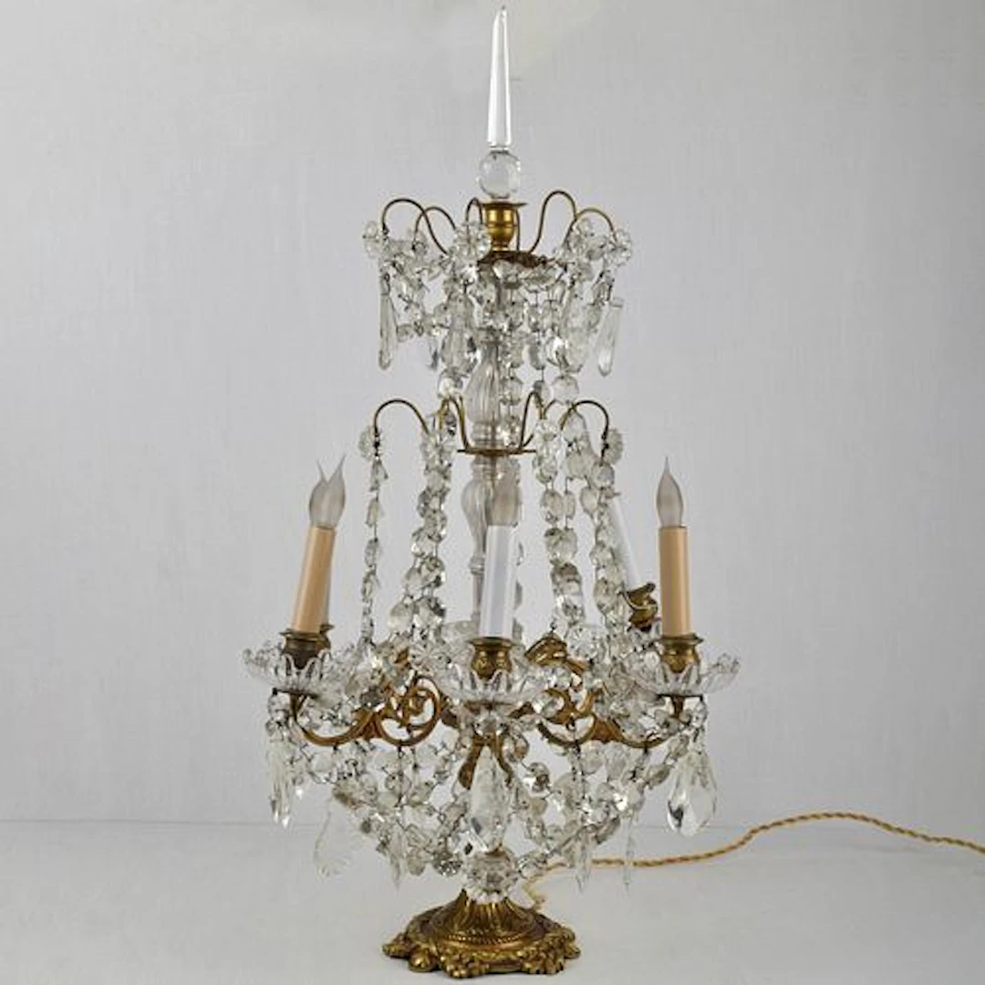 Antique French Girandole Lamp