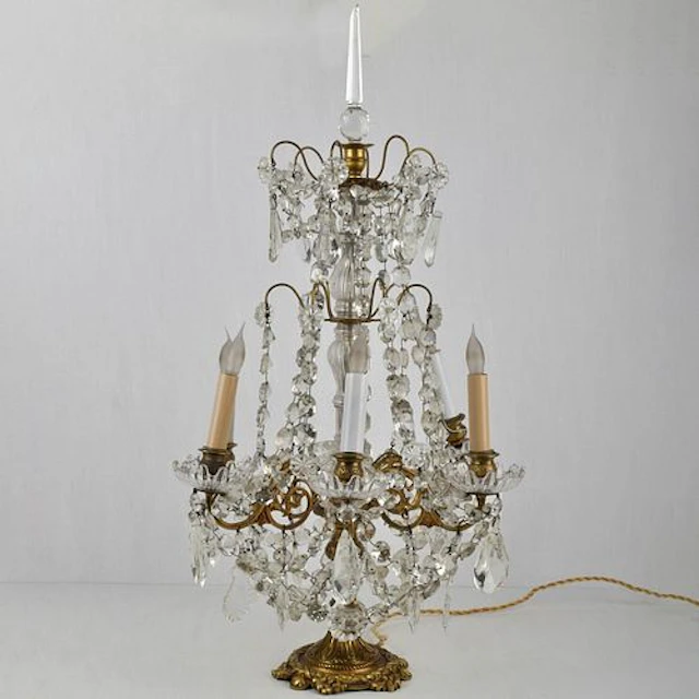 Antique French Girandole Lamp