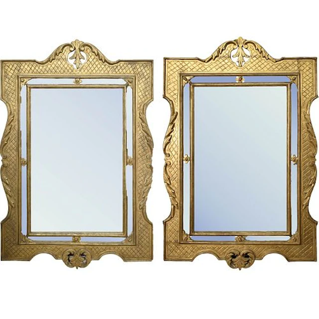 Carved Wood Venetian Mirrors