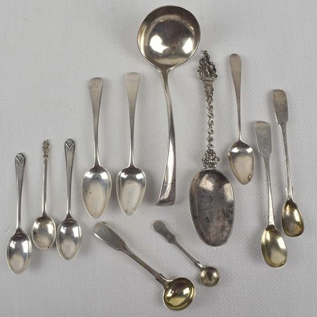 Vintage or Antique Sterling Silver Spoons