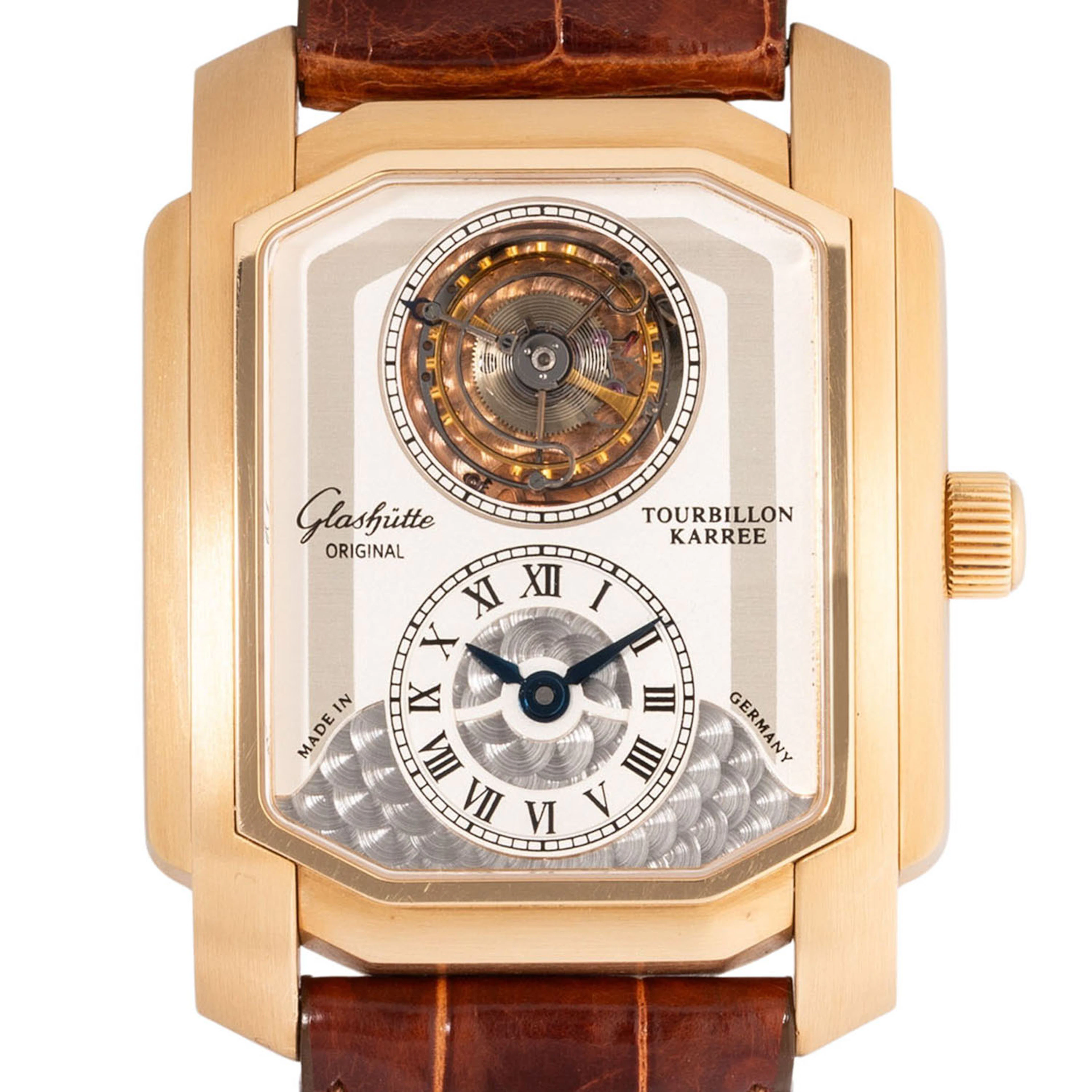 GLASHÜTTE ORIGINAL Senator Karree "Tourbillon" Limited Edition Herrenuhr