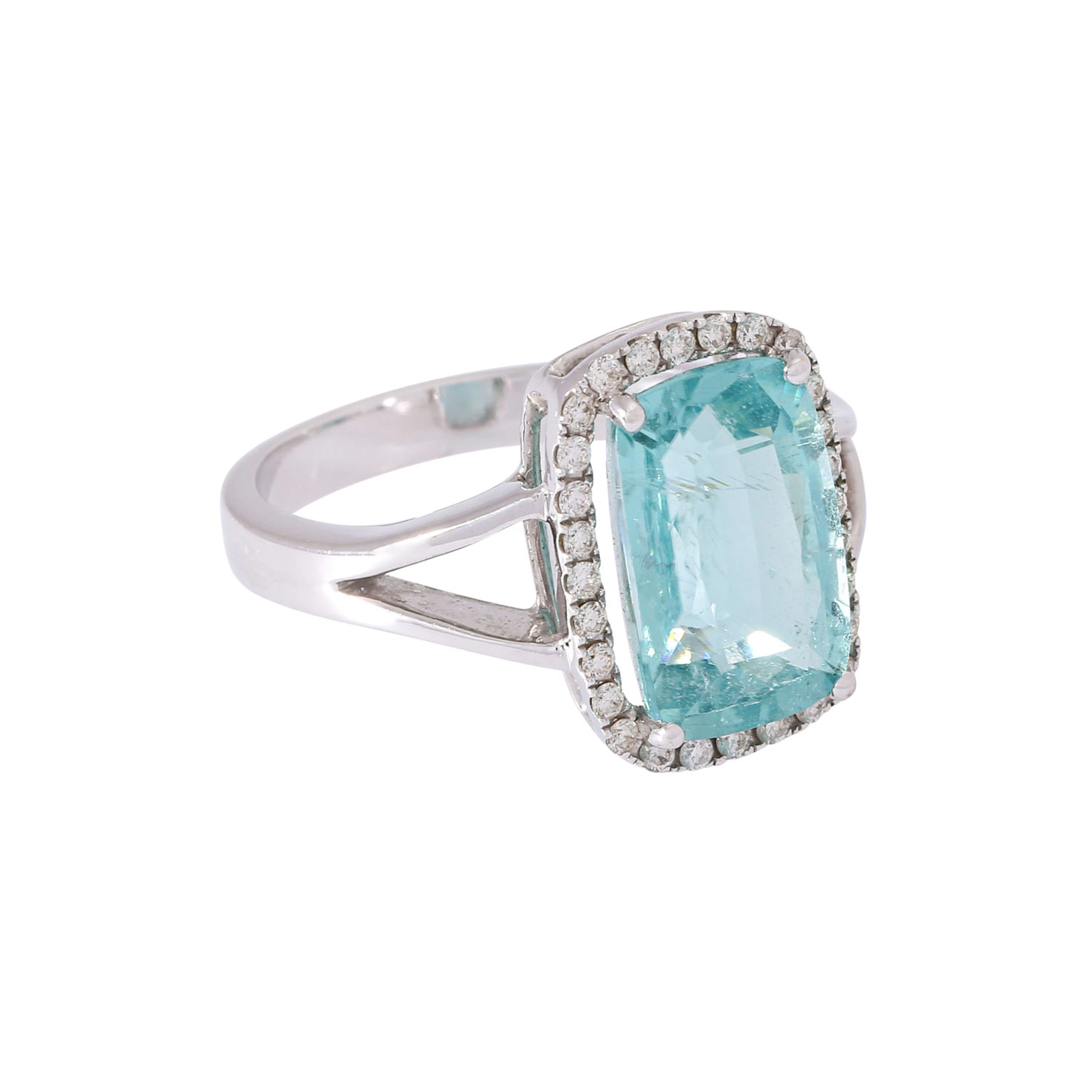 Ring mit einem Paraiba -Turmalin ca. 4,0 ct