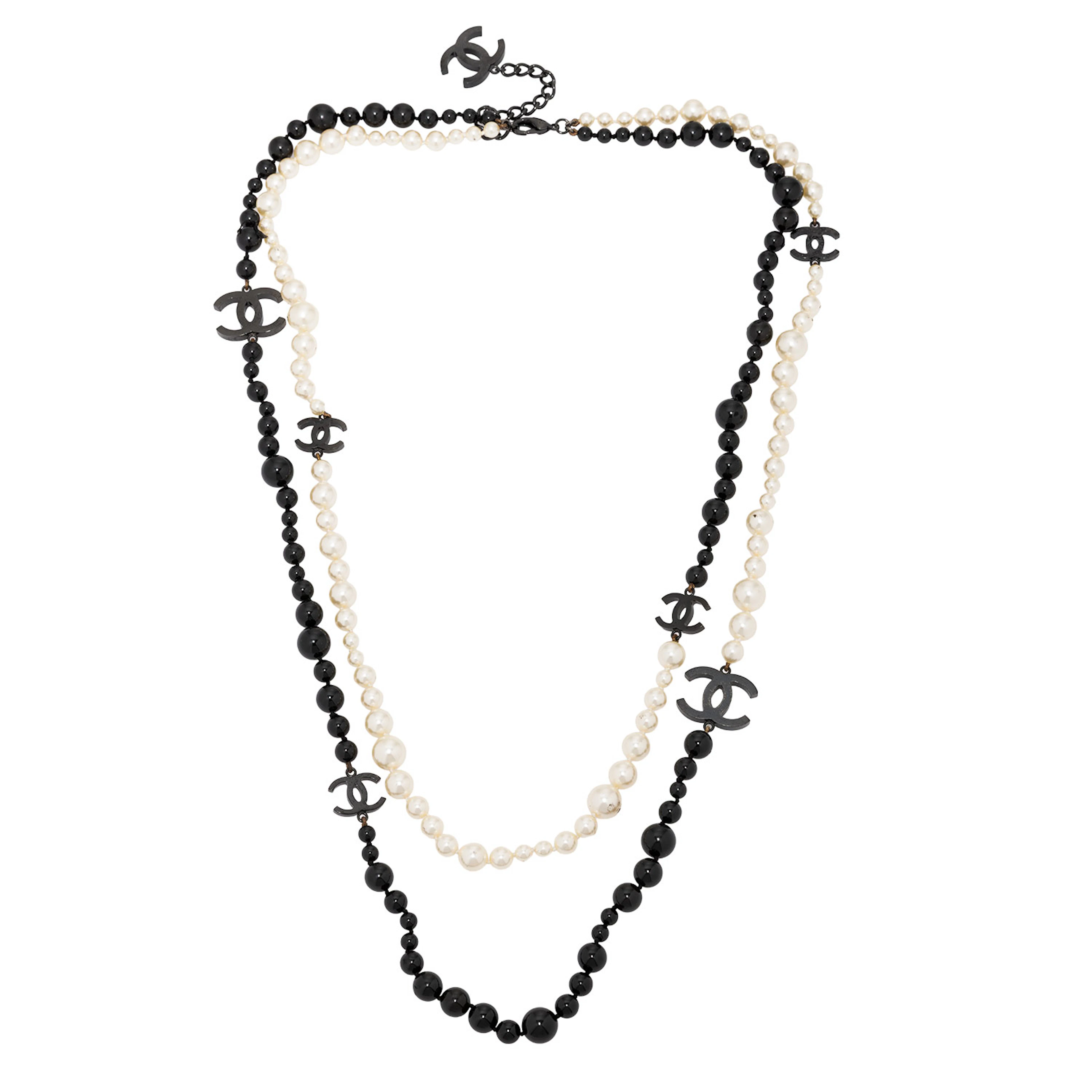 CHANEL Modeschmuck-Collier, Länge max. 90cm.