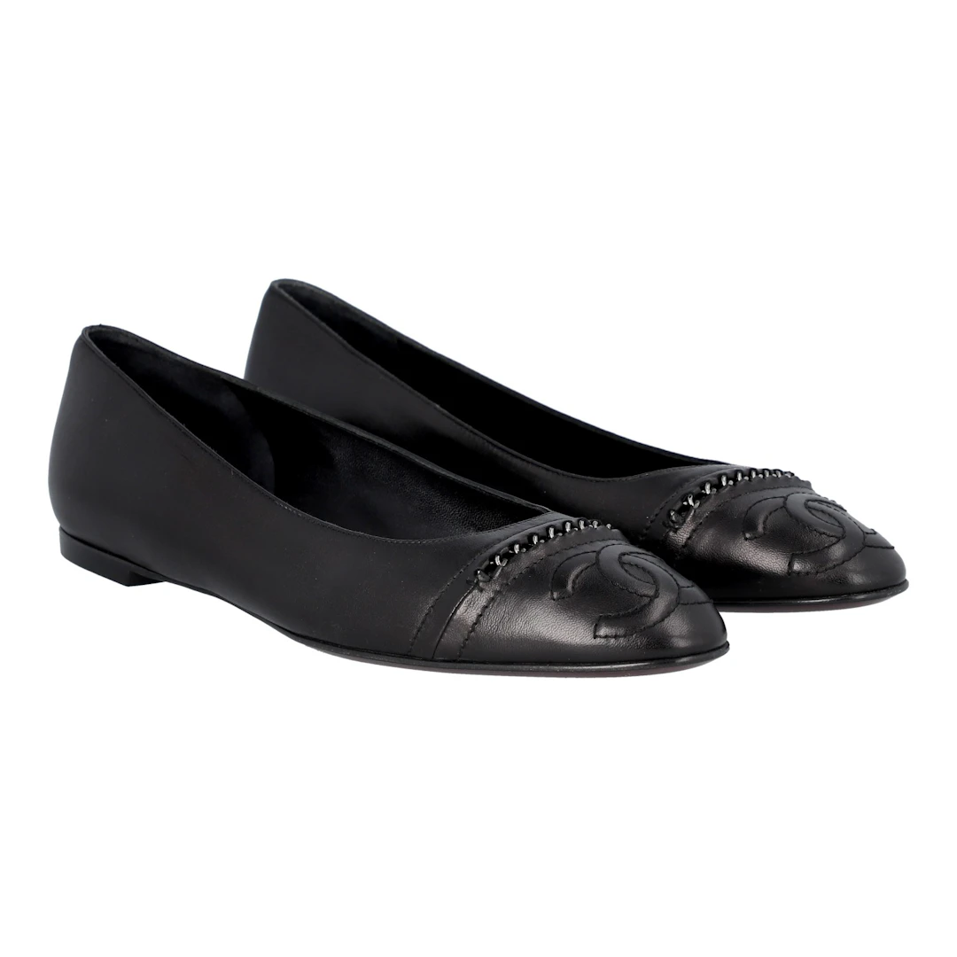 CHANEL Ballerinas, Gr. 38,5.