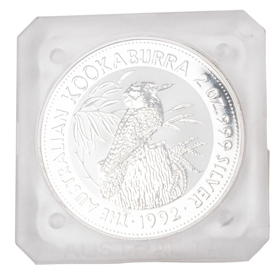 Australien/SILBER – 2 Dollars 1992, Kookaburra, 2 Unzen