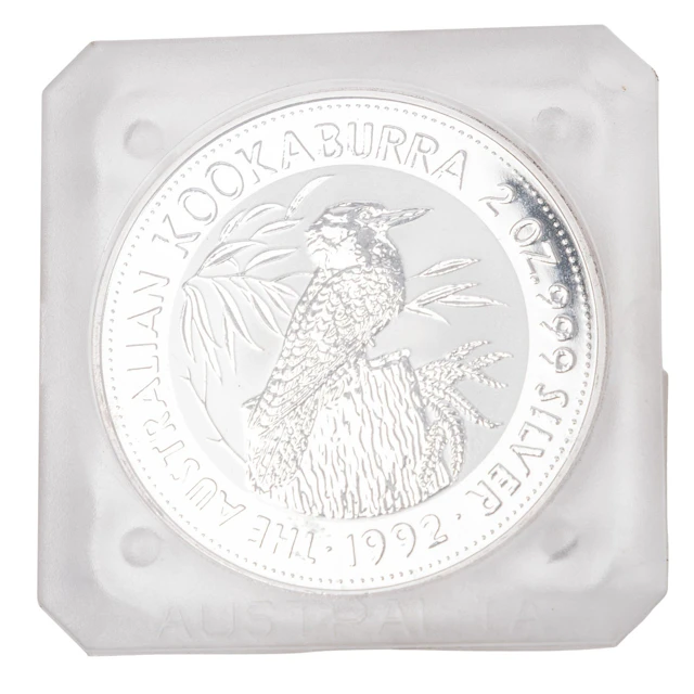 Australien/SILBER – 2 Dollars 1992, Kookaburra, 2 Unzen