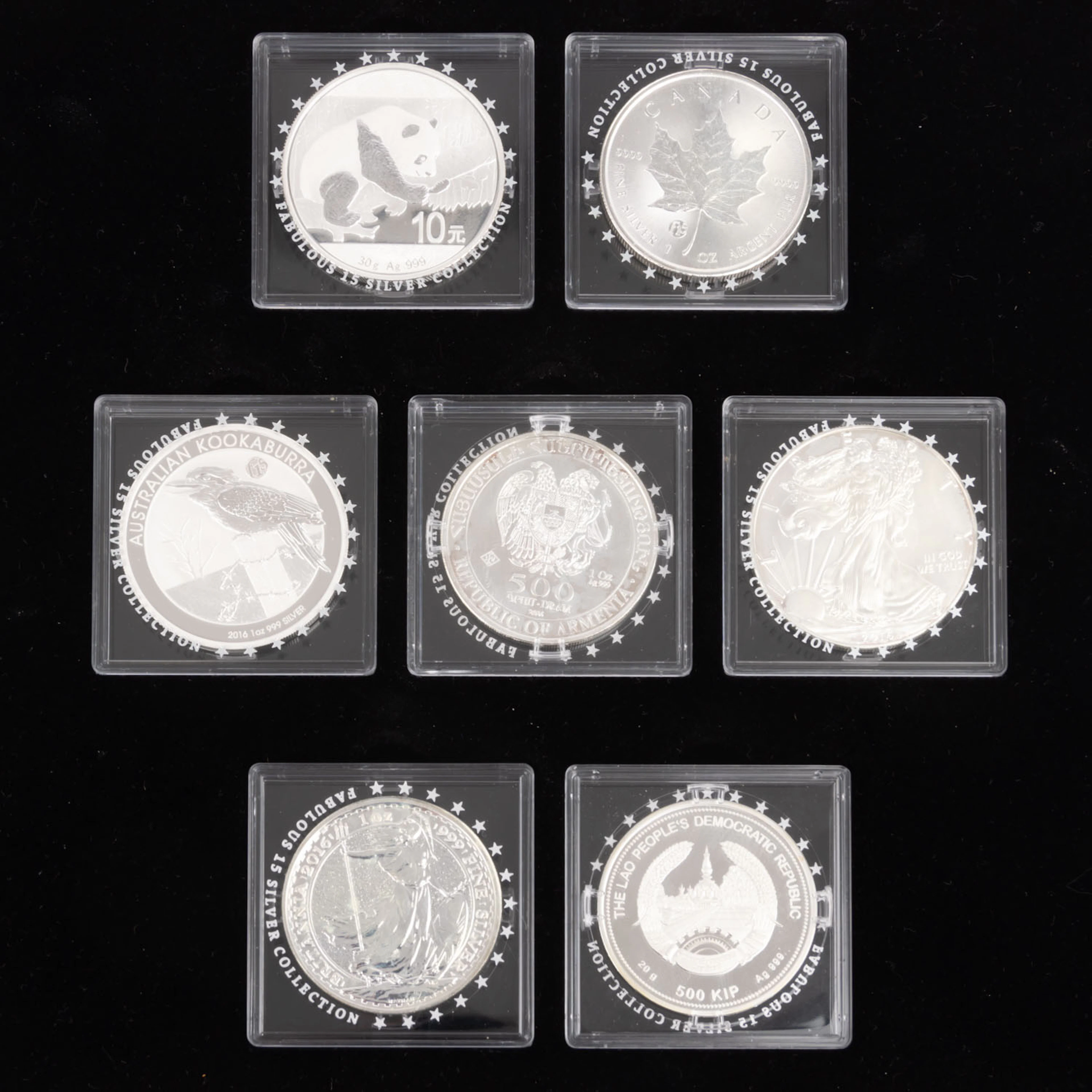 Alle Welt/SILBER - 8 x 1 Unze Silber fein