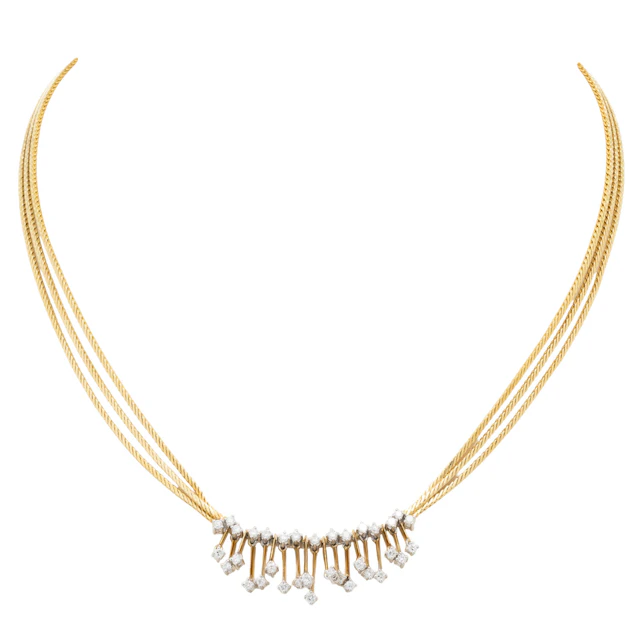 WELLENDORFF Vintage Collier mit Brillanten