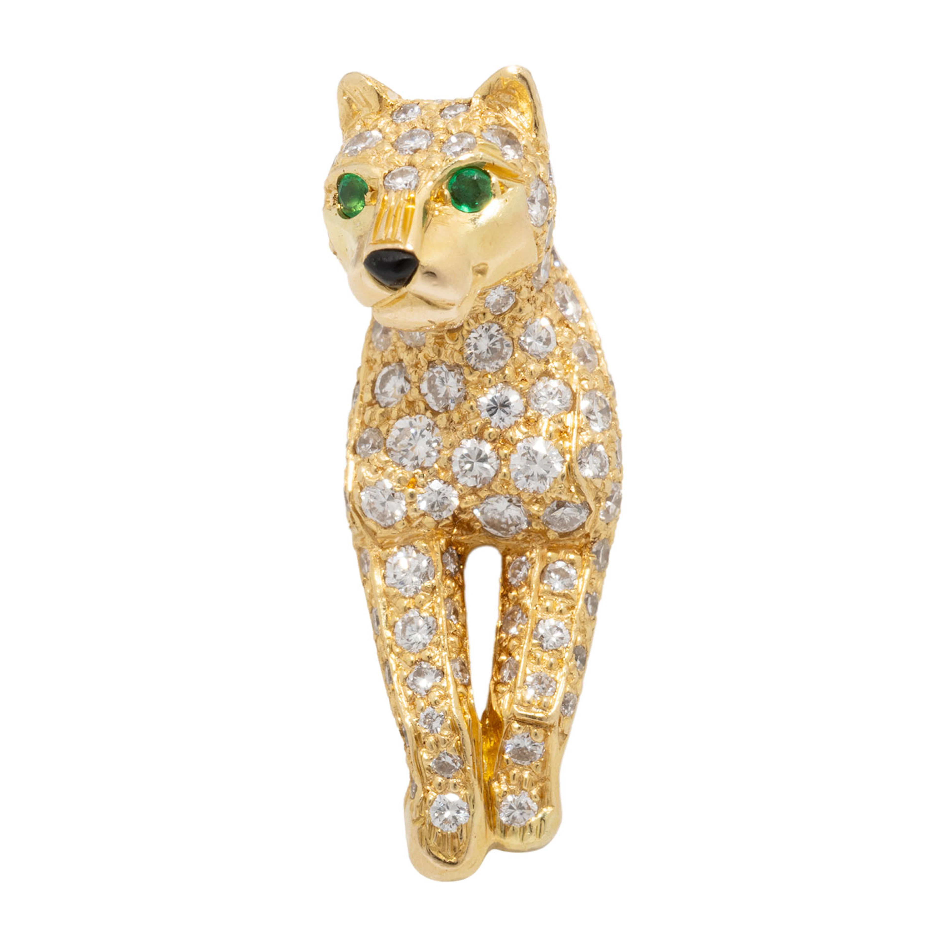 CARTIER Stickpin "Panthère" mit Brillanten
