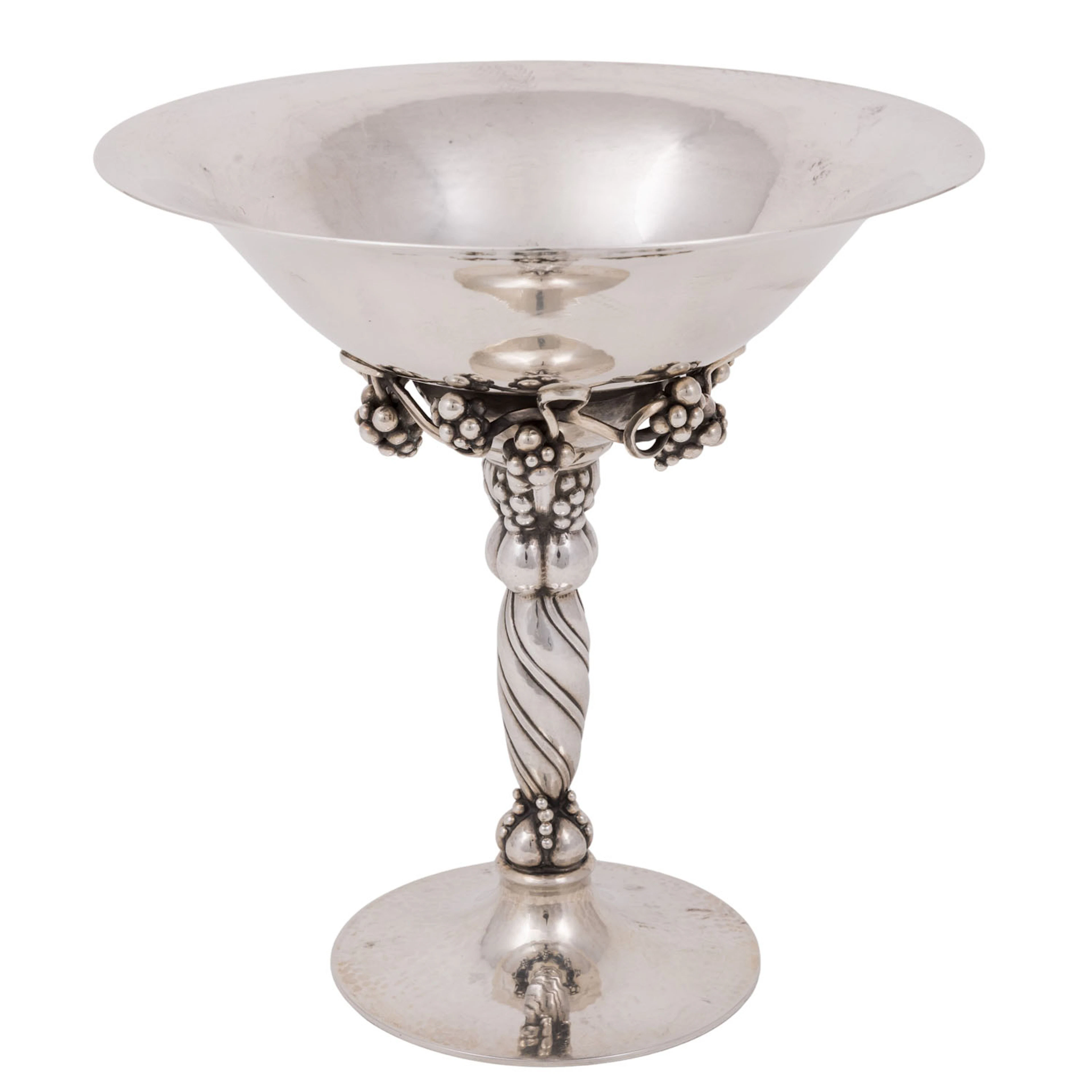 GEORG JENSEN Aufsatzschale medium 'Grape', 925 Silber, 20. Jh.