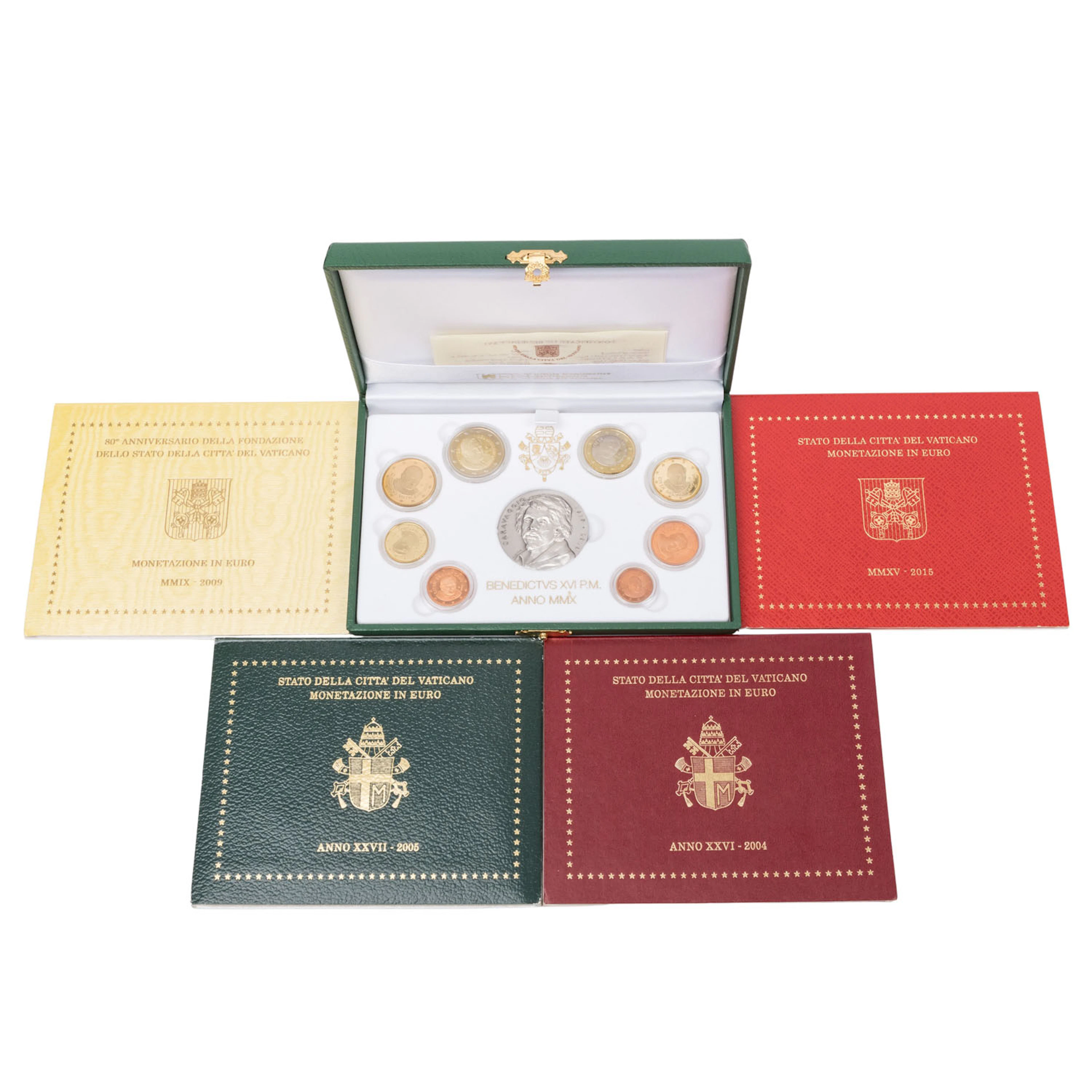 Vatikan – 5-teiliges Konvolut KMS à 3,88€