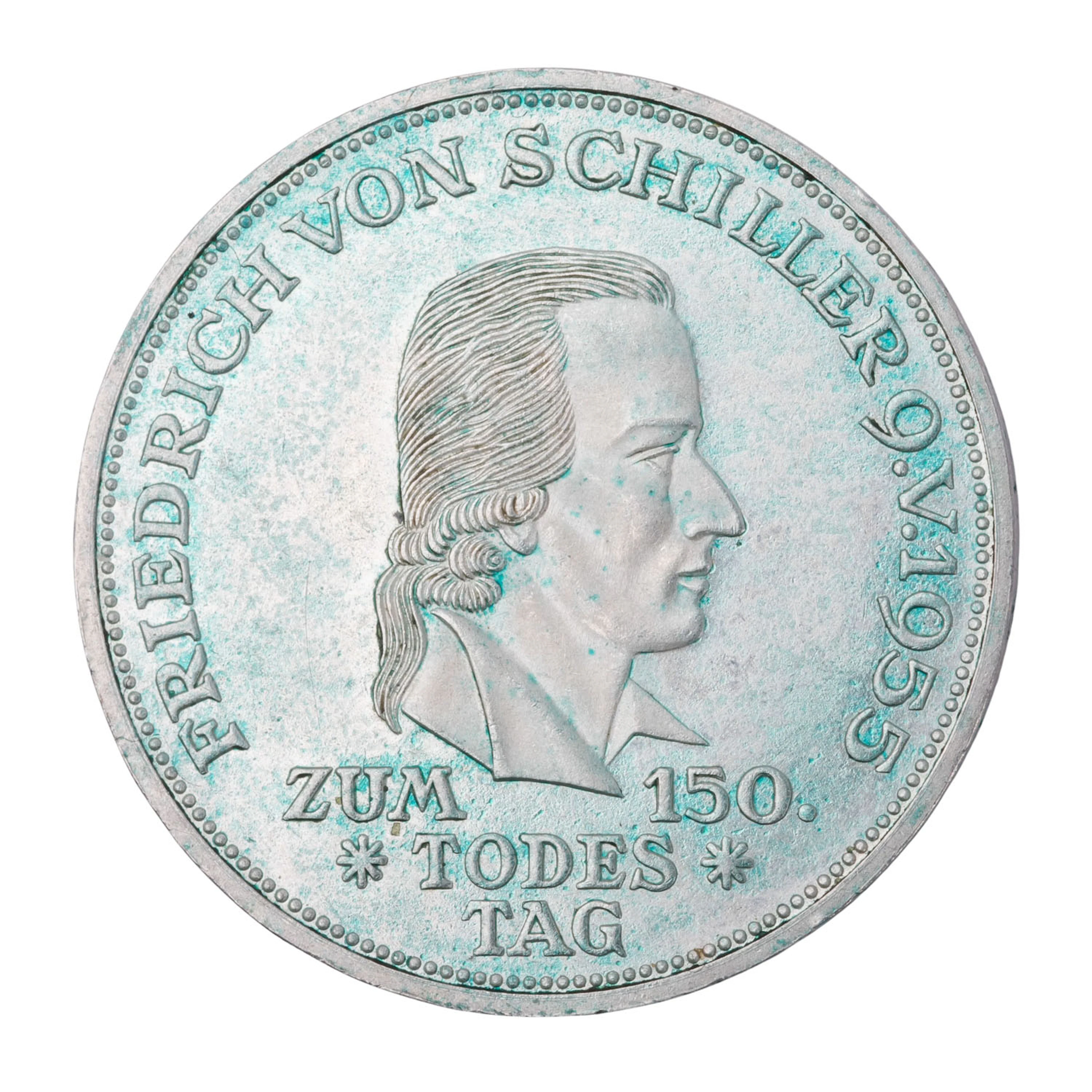 BRD/SILBER - Friedrich von Schiller 5DM 1952/D