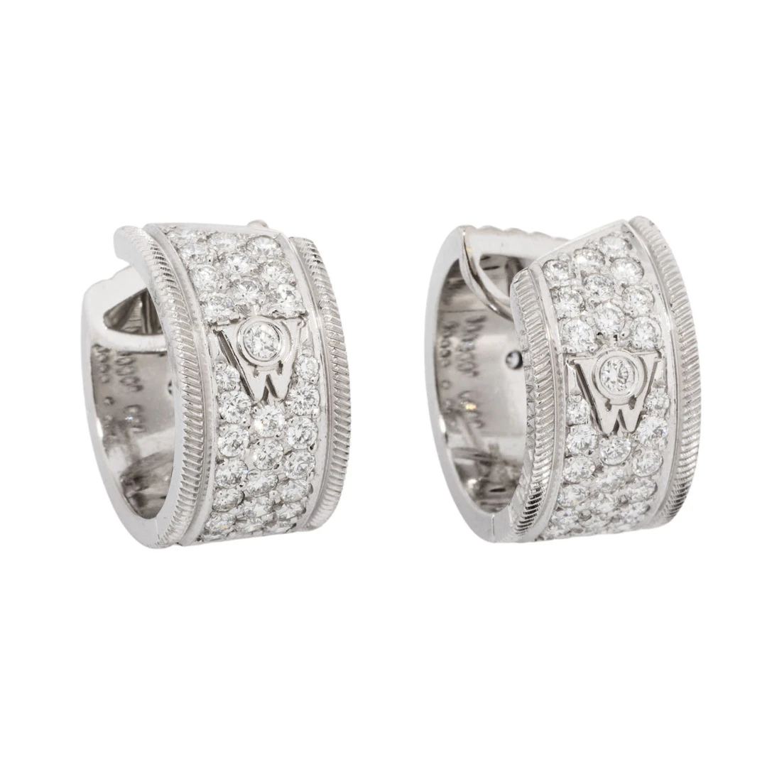 WELLENDORFF Creolen "Twist" mit Brillanten