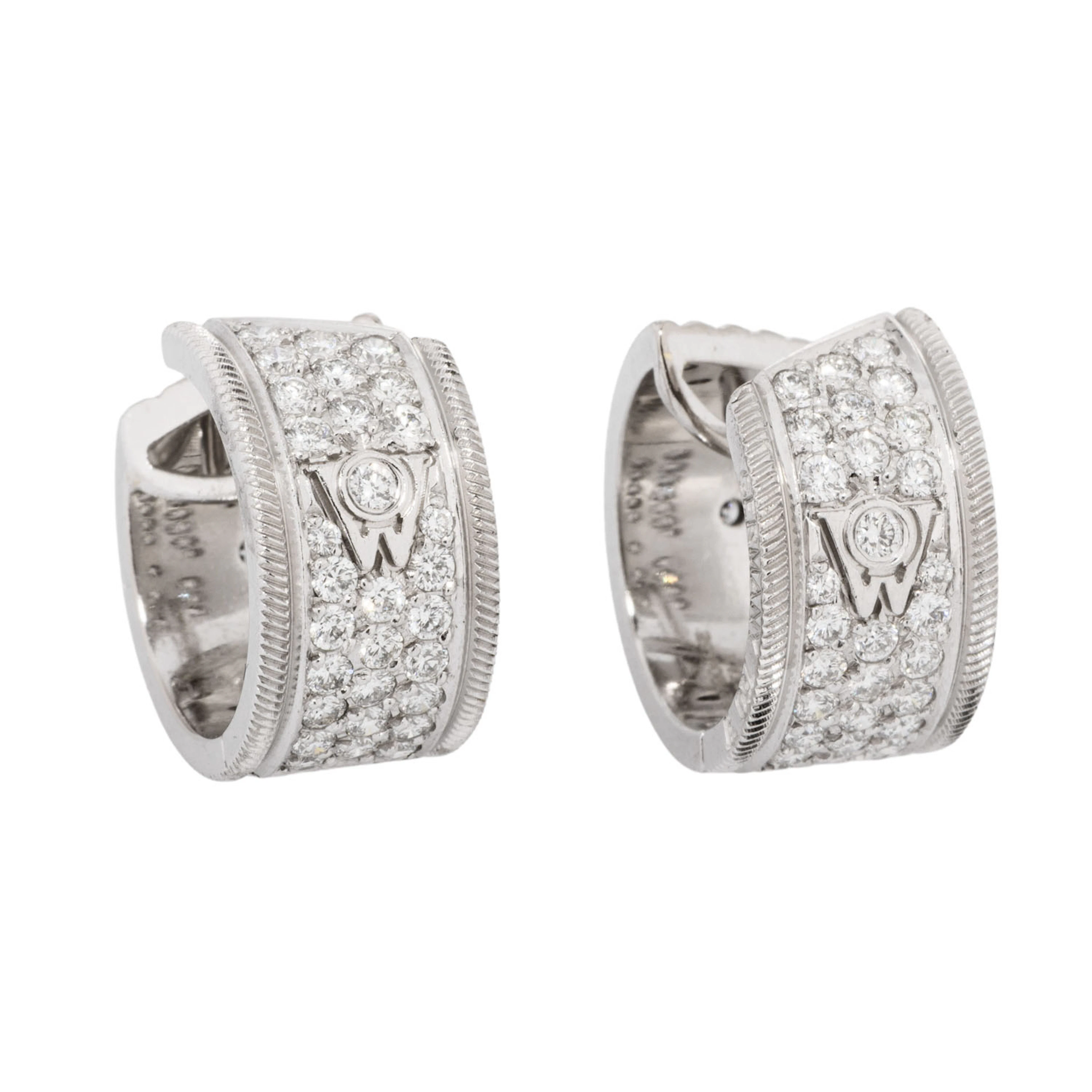 WELLENDORFF Creolen "Twist" mit Brillanten