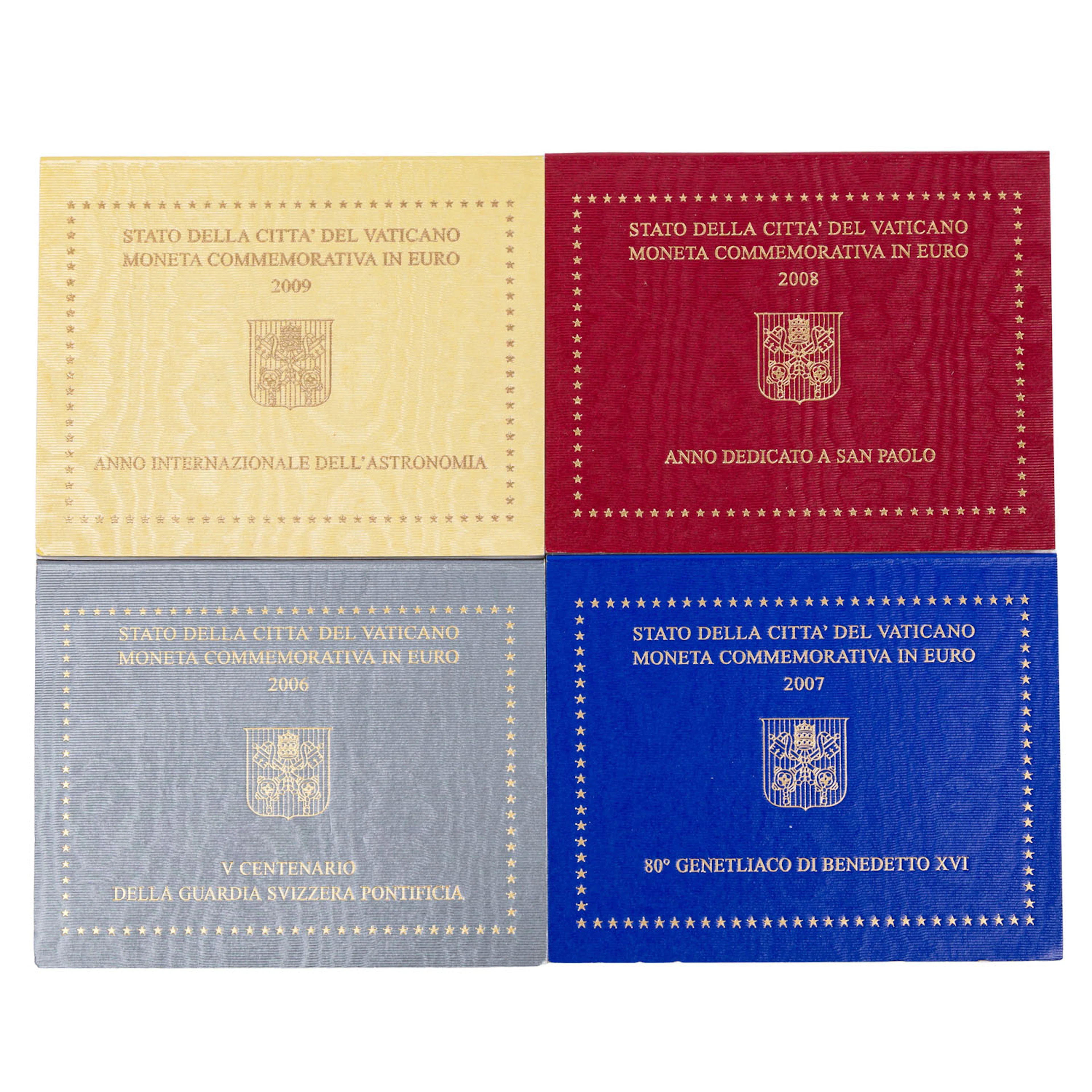 Vatikan - 2 Euro 2006, 2007, 2008, 2009