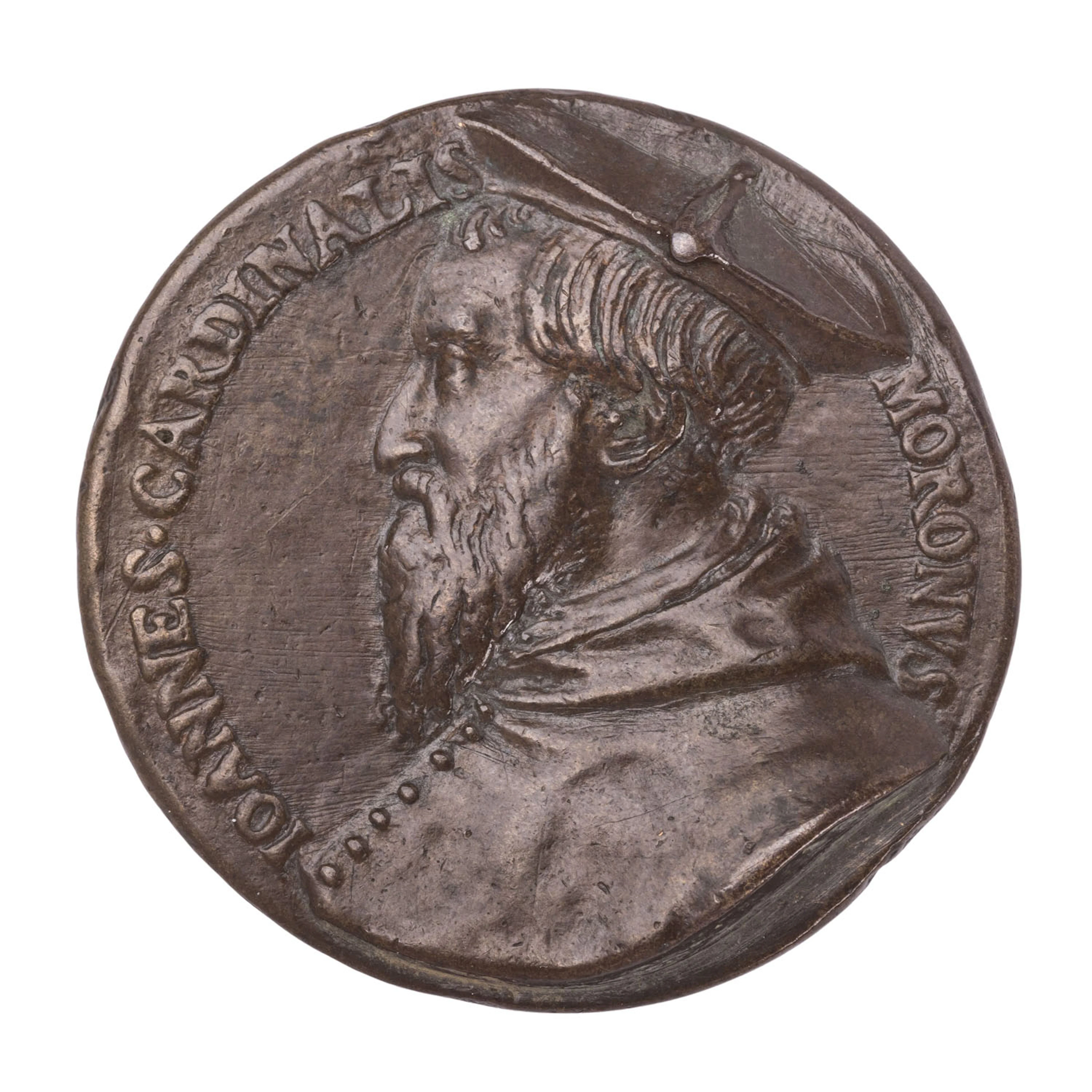 Italien Renaissance – Bronzemedaille 16. Jahrhundert, Giovanni Cardinal