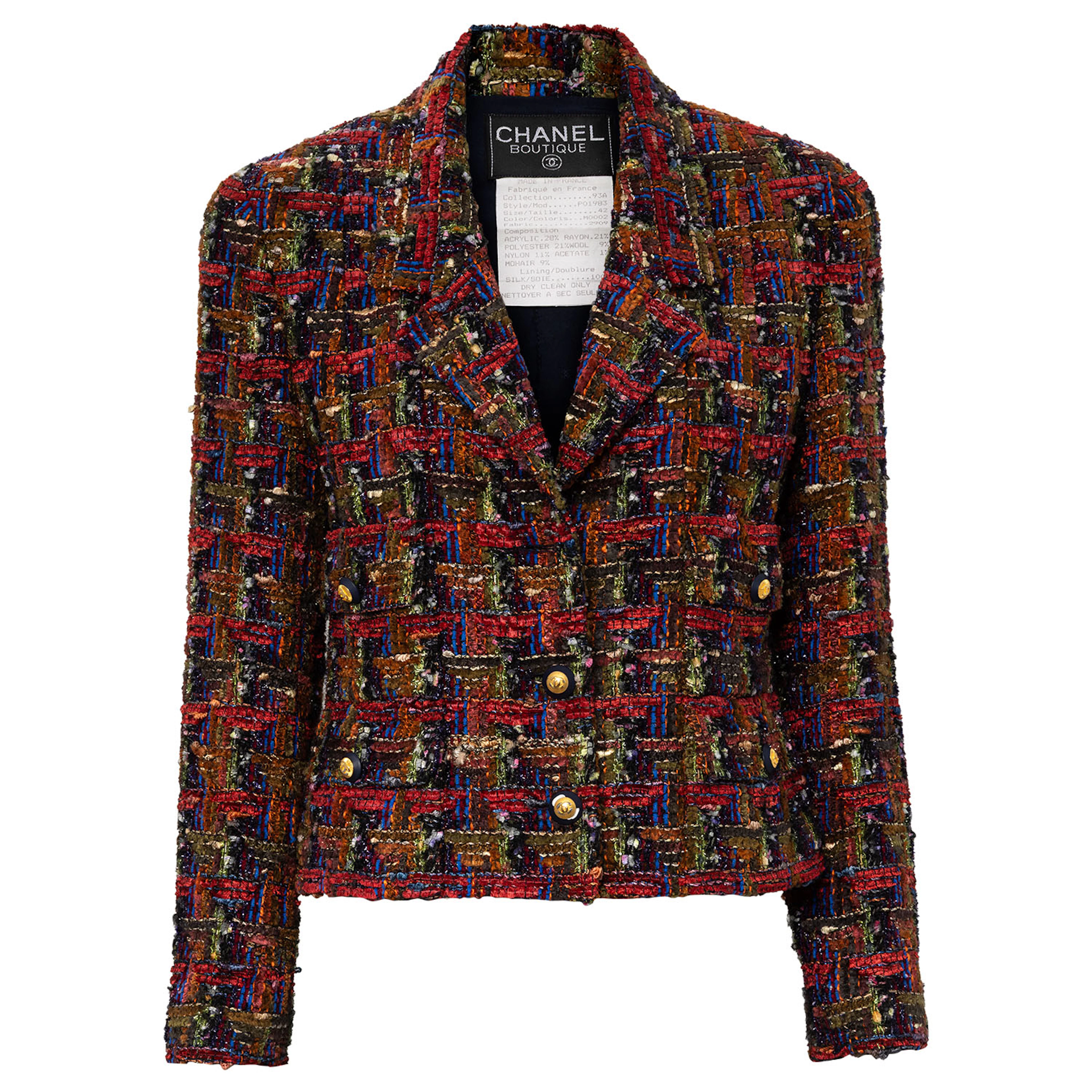 CHANEL BOUTIQUE VINTAGE Jacke, Gr. 40 (fr. 42), Koll.: A1994.